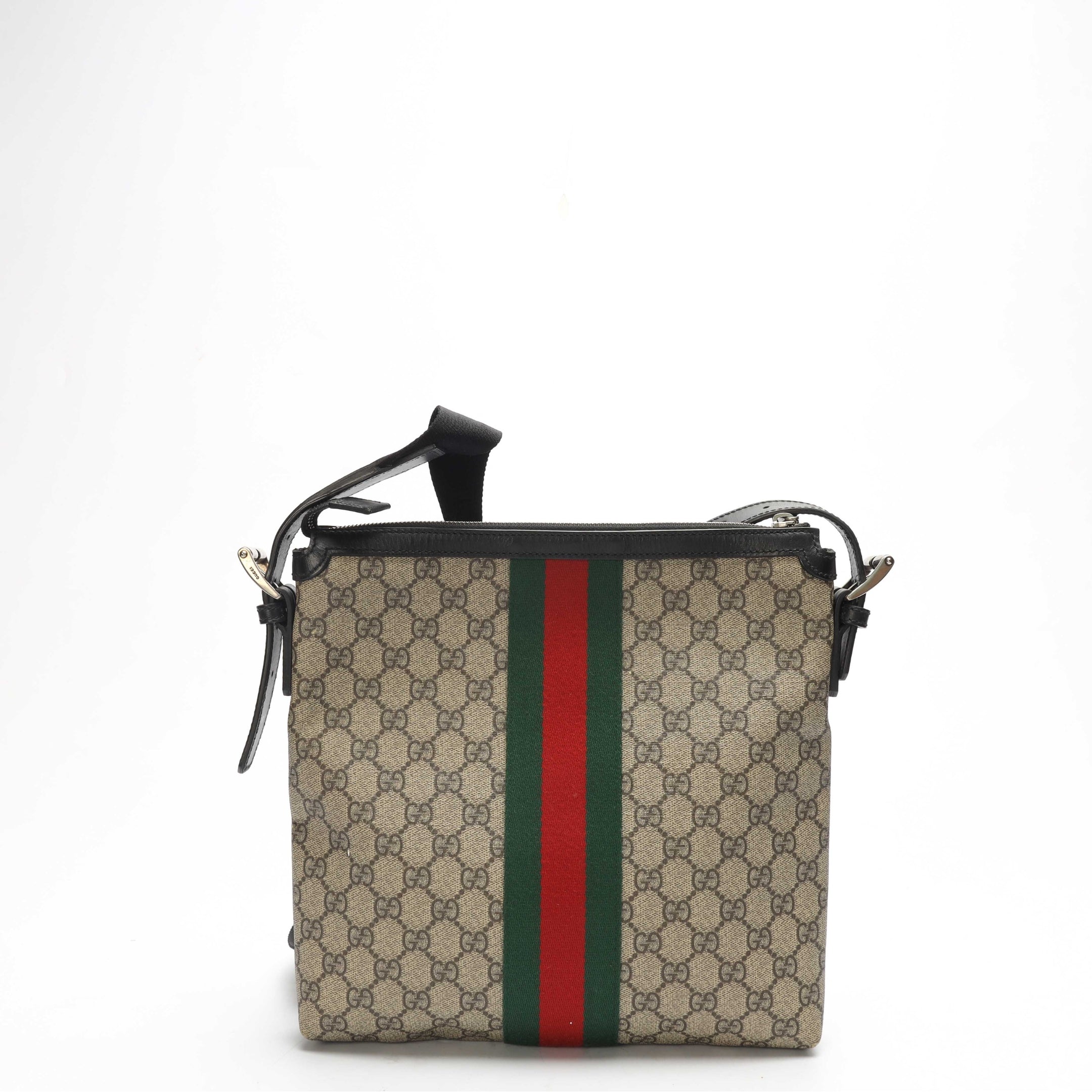 Gucci Ophidia Web Stripe Canvas Messenger Bag