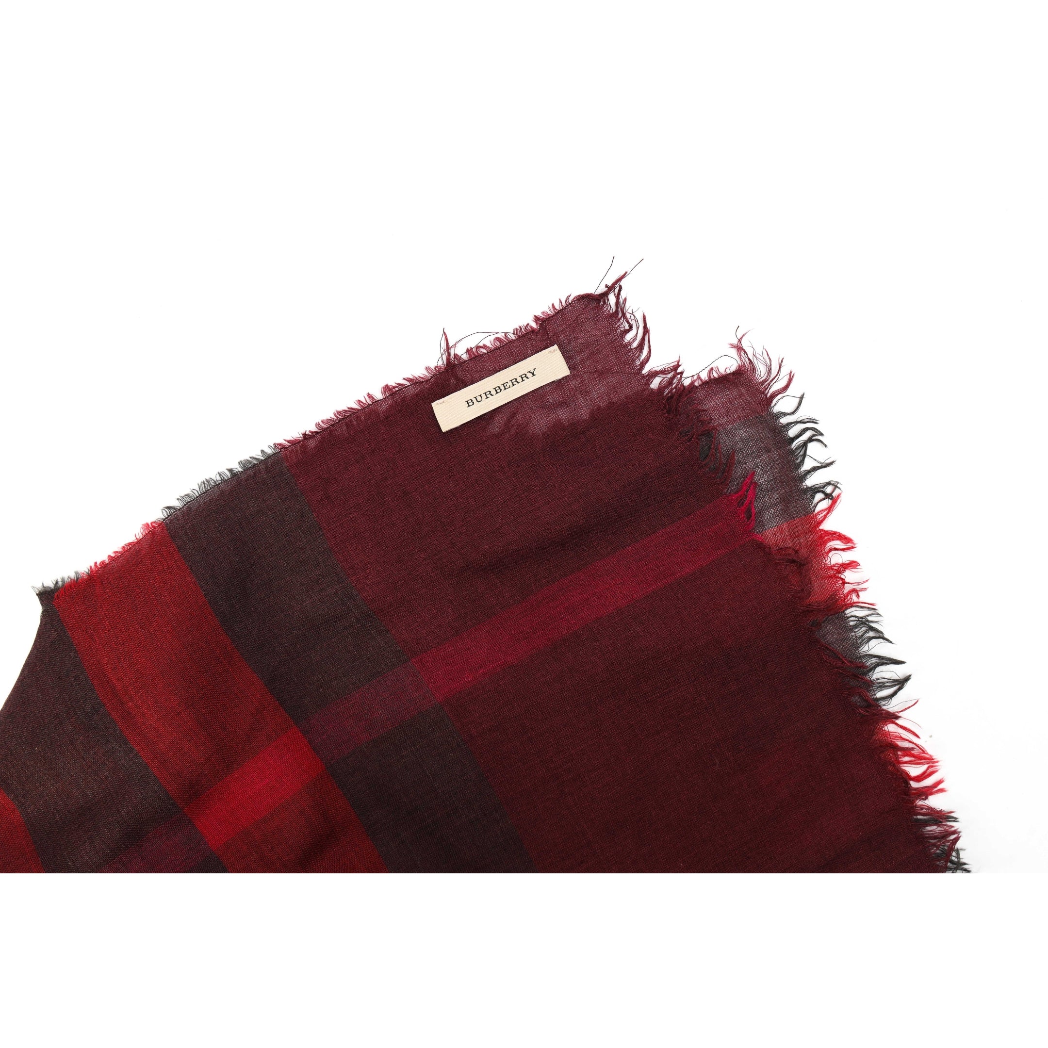 Burberry Wool Nova Check Pattern Scarf