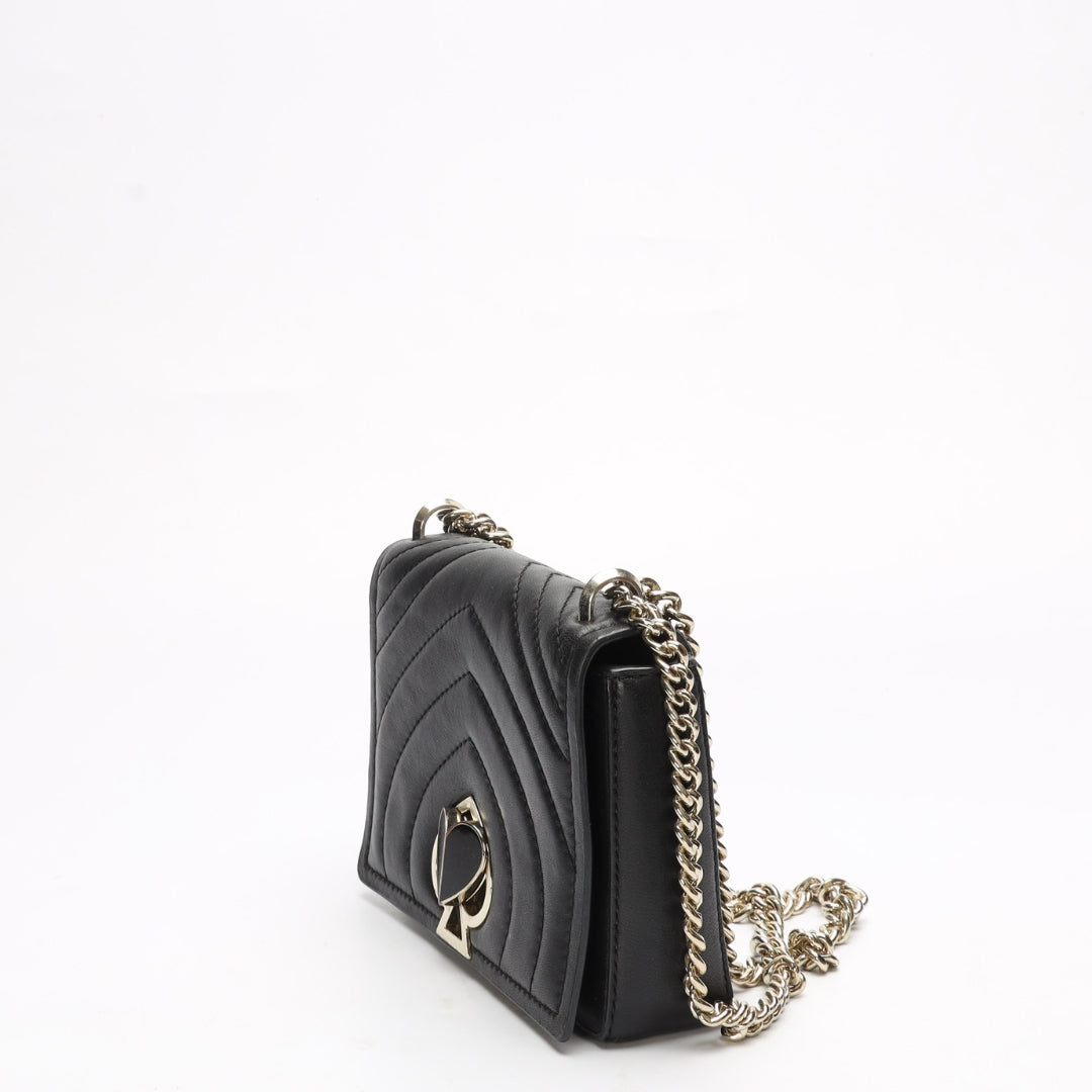 Kate Spade Black Amelia Quilted Crossbody Bag