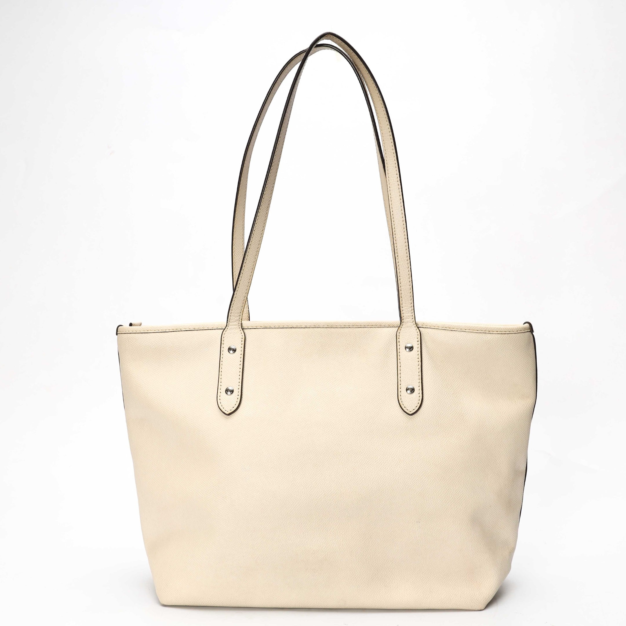 Coach Ivory Stardust Studs City Zip Tote