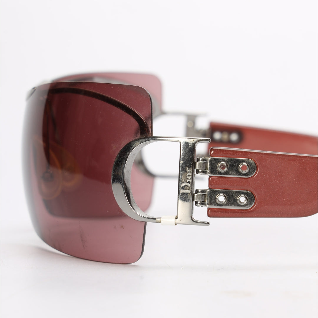 Dior Tortoise Frame Airspeed Shield Sunglasses