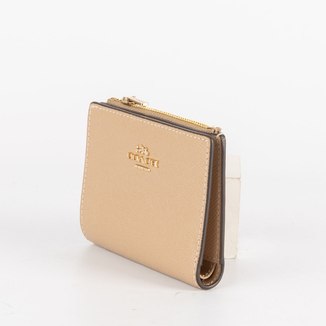 Coach Beige Bifold Wallet