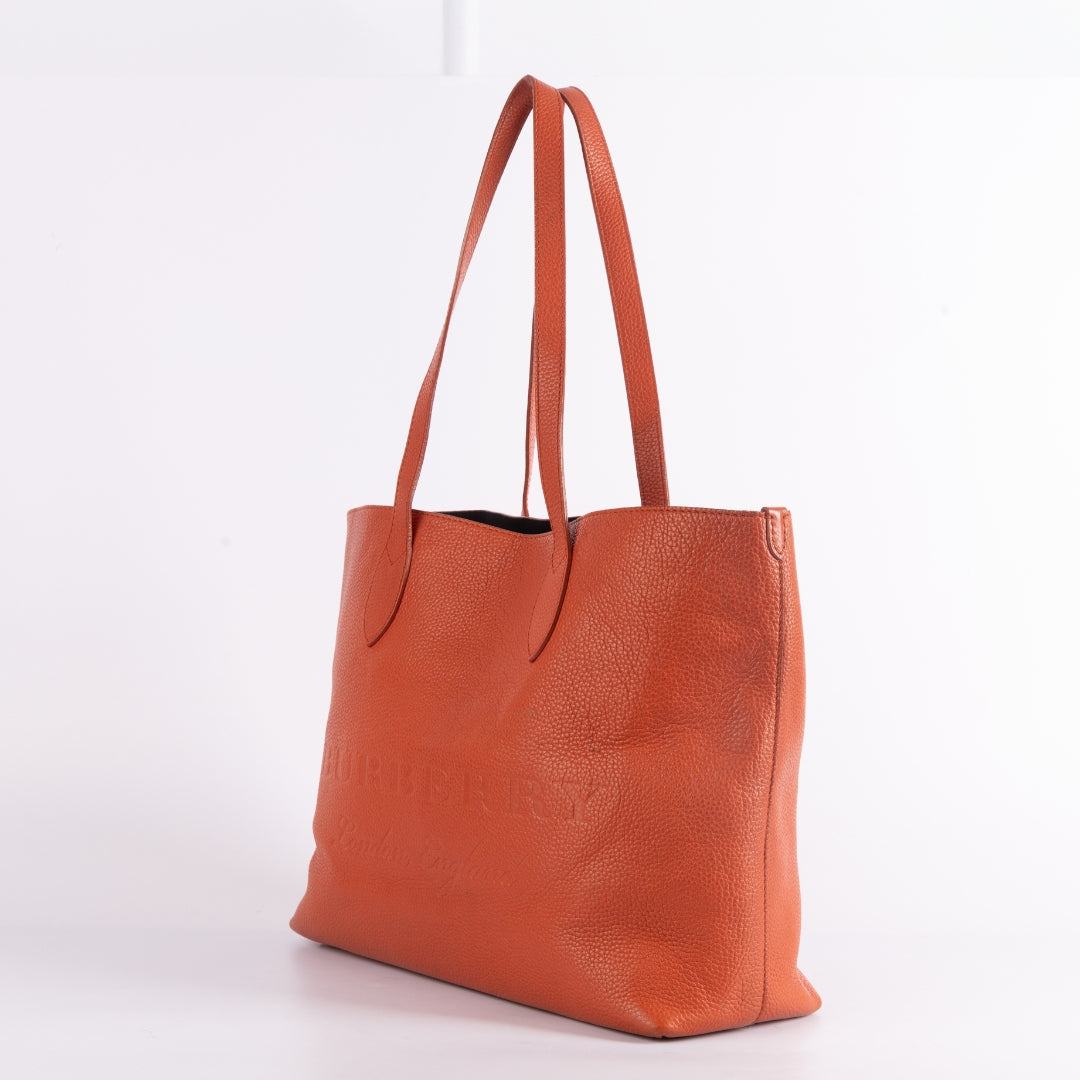 Burberry Remington Embossed Leather Tote