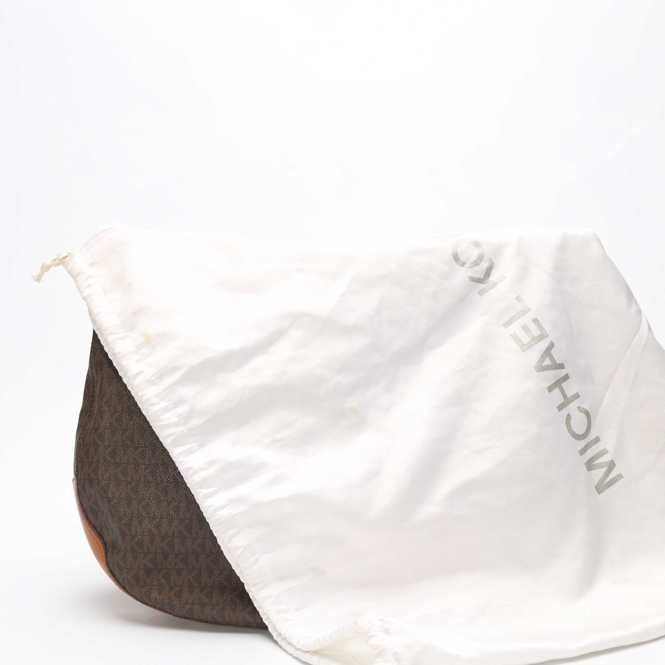 Michael Kors Brooke Brown Logo Hobo Bag
