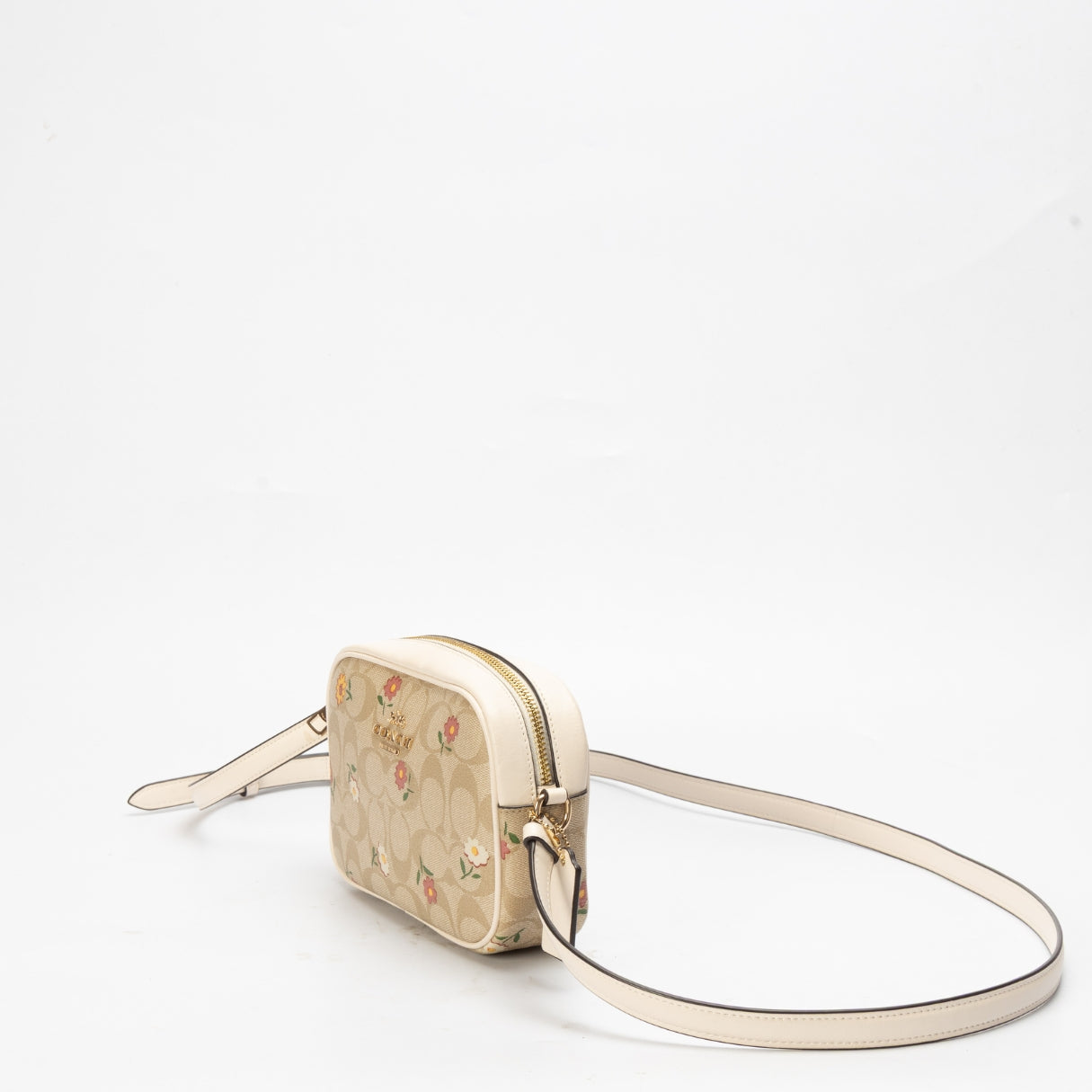 Coach Mini Jamie Floral Print Camera Bag