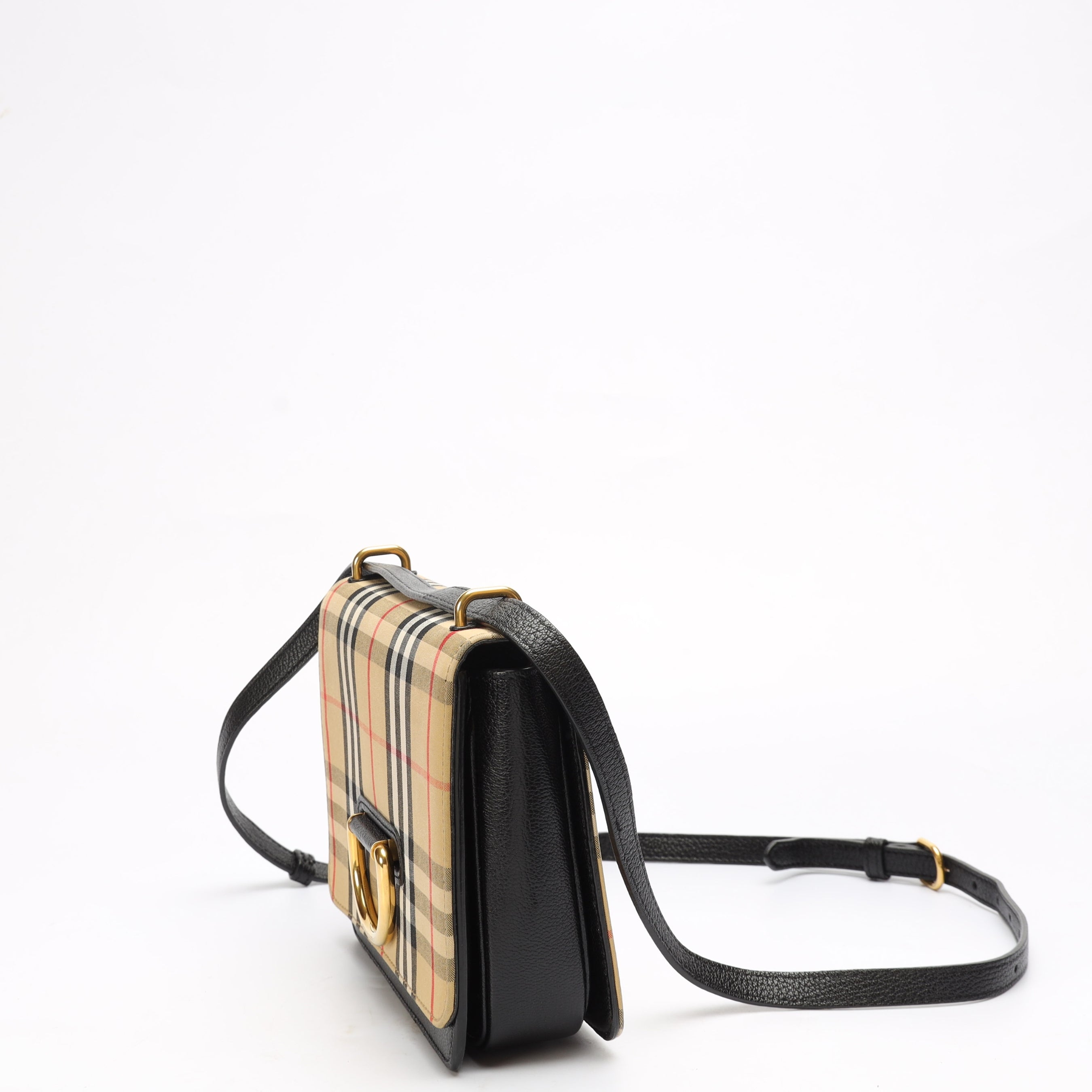 Burberry Vintage Check D-Ring Crossbody Bag