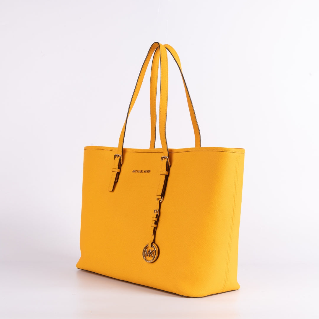 Michael Kors Jet Set Travel Yellow Tote