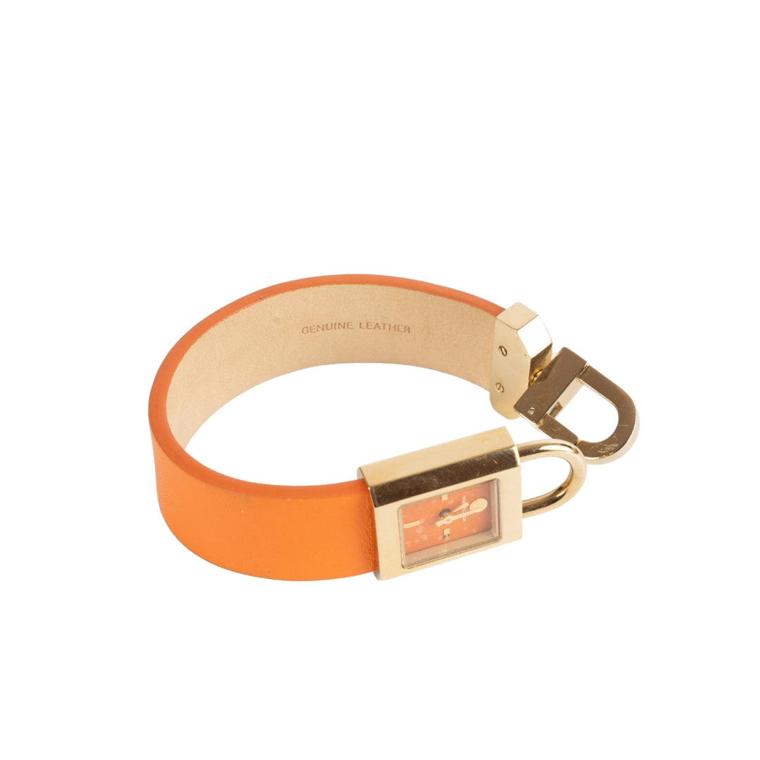 Tory Burch Surrey Orange Gold Tone Watch