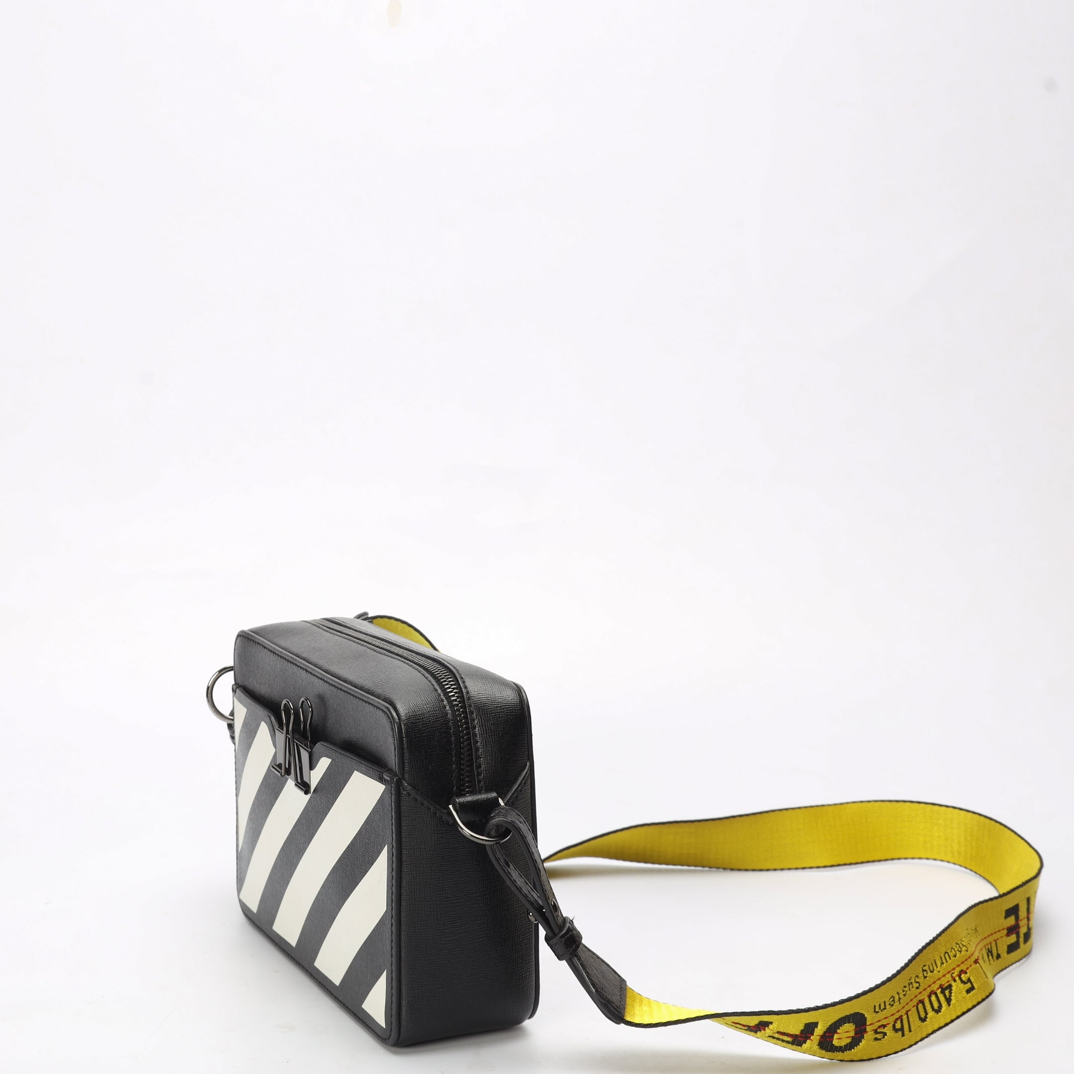 Off-White Black/White Binder Clip Crossbody Bag