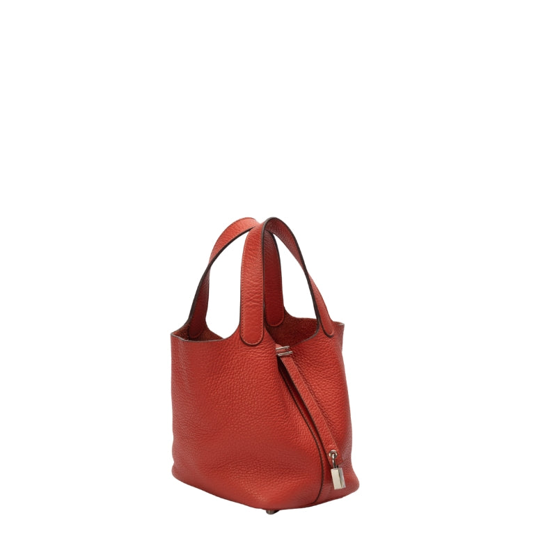 Hermes Picotin Lock 18 Handbag Red