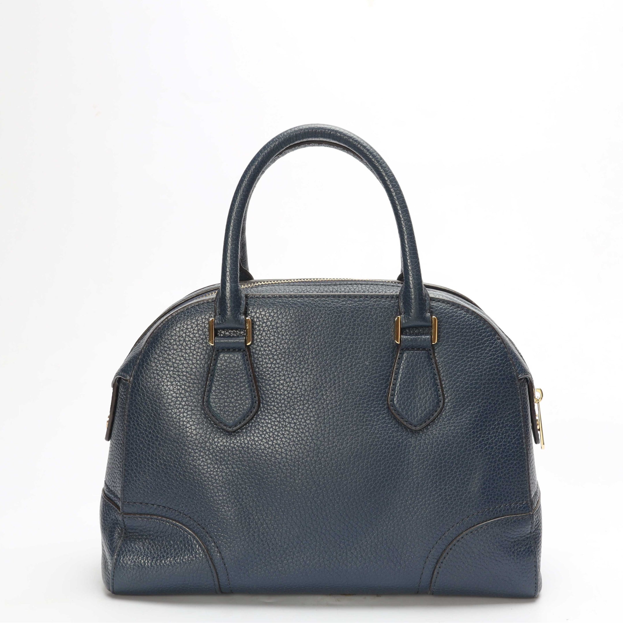 Michael Kors Navy Hattie Bowling Satchel