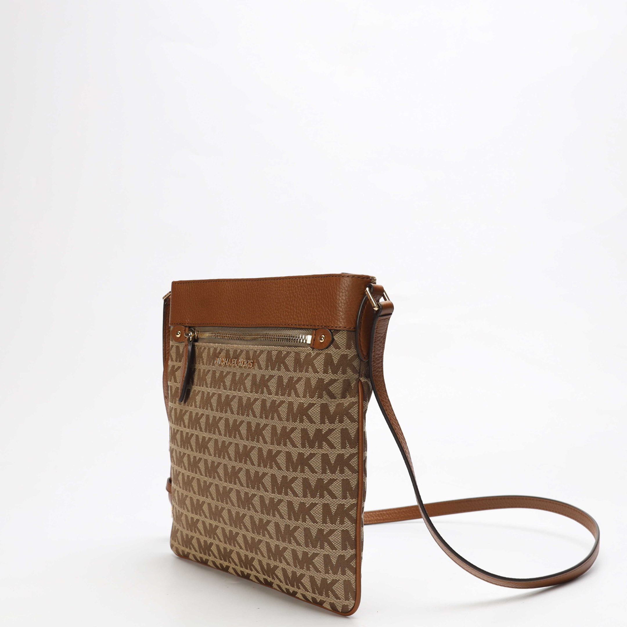 Michael Kors Connie Bag Tan Brown Crossbody Bag