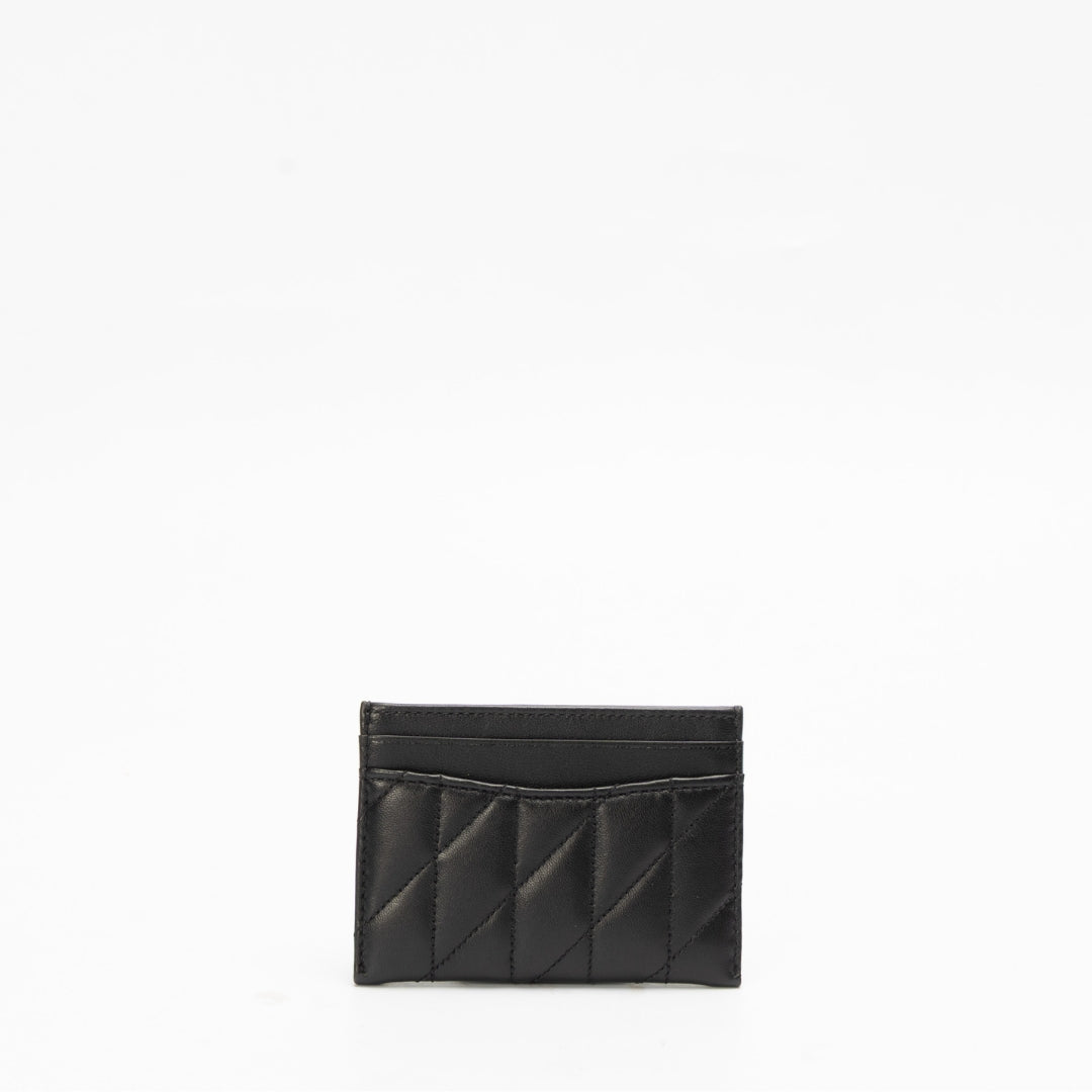 Coach Black Pillow Quilted Card Case