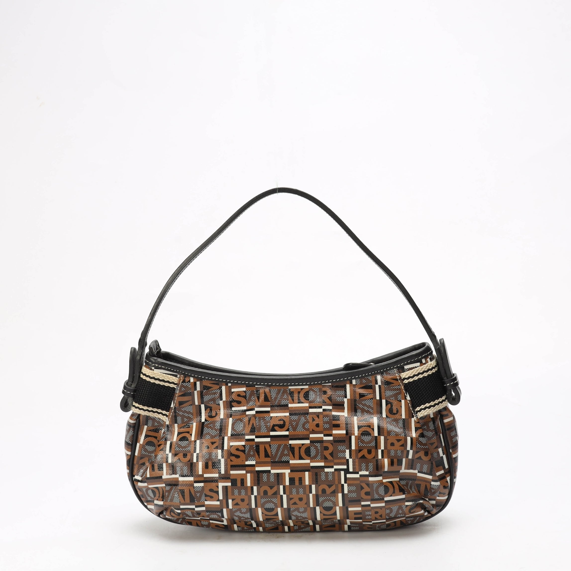 Salvatore Ferragamo Logo Print Shoulder Bag