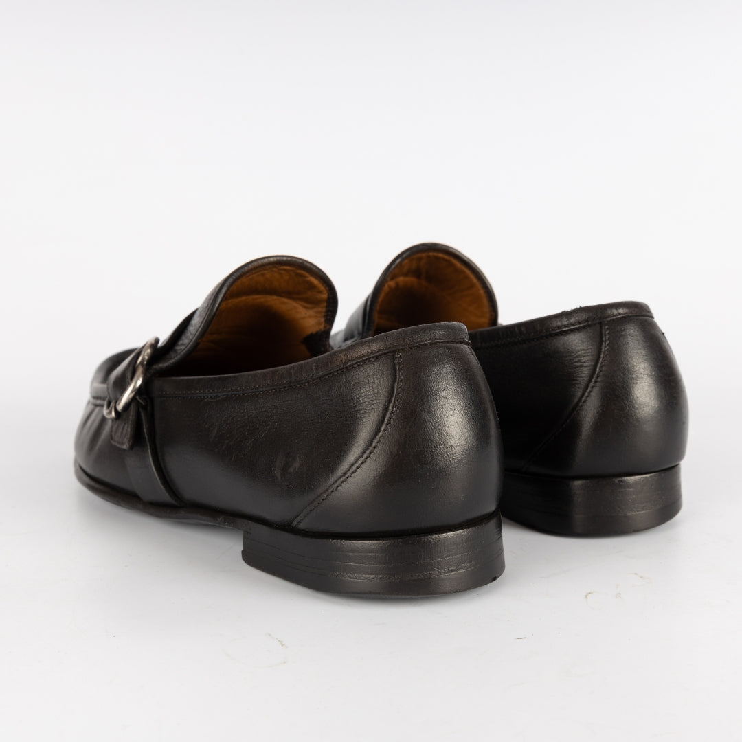 Gucci Black GG Marmont Loafers