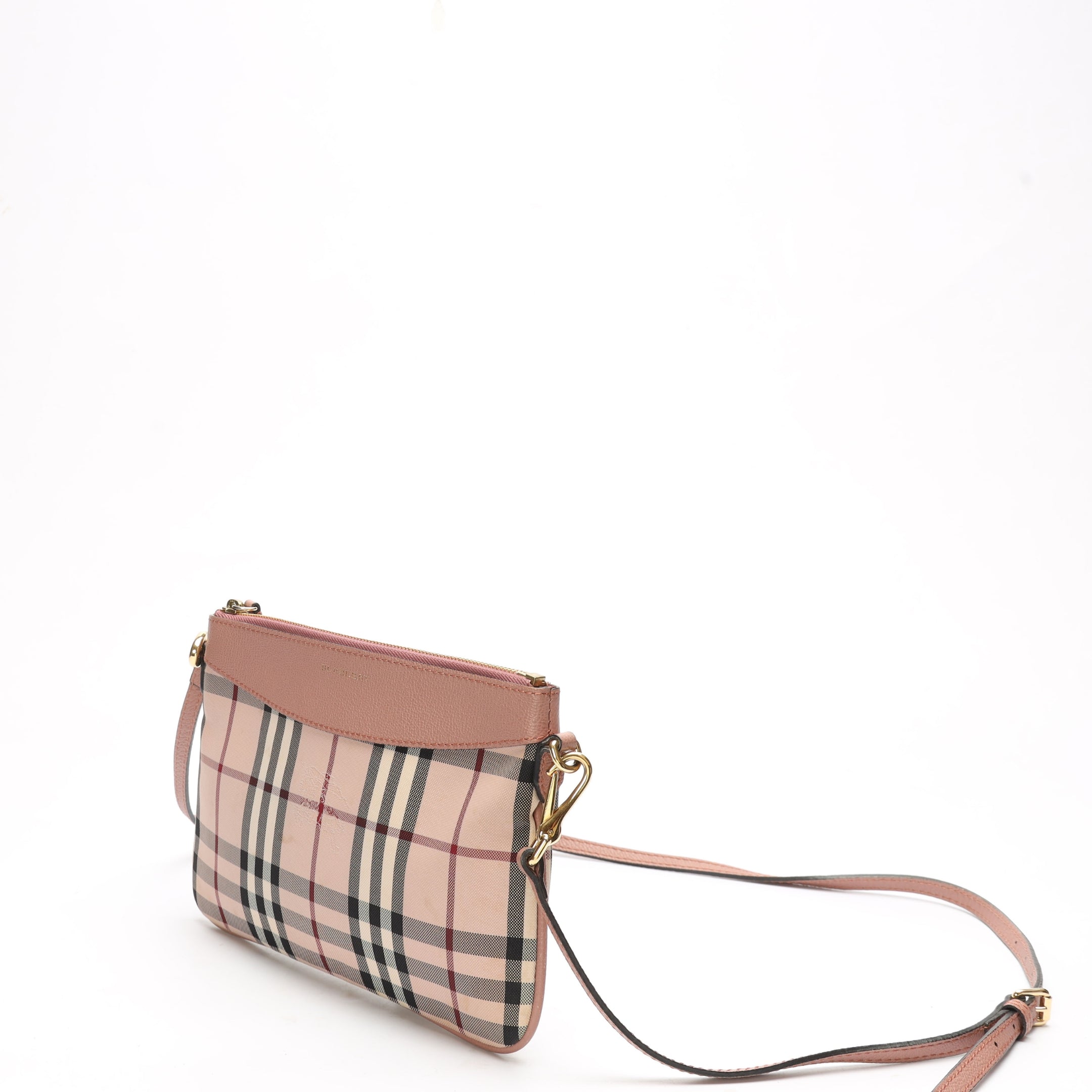 Burberry Pink House Check Crossbody Bag