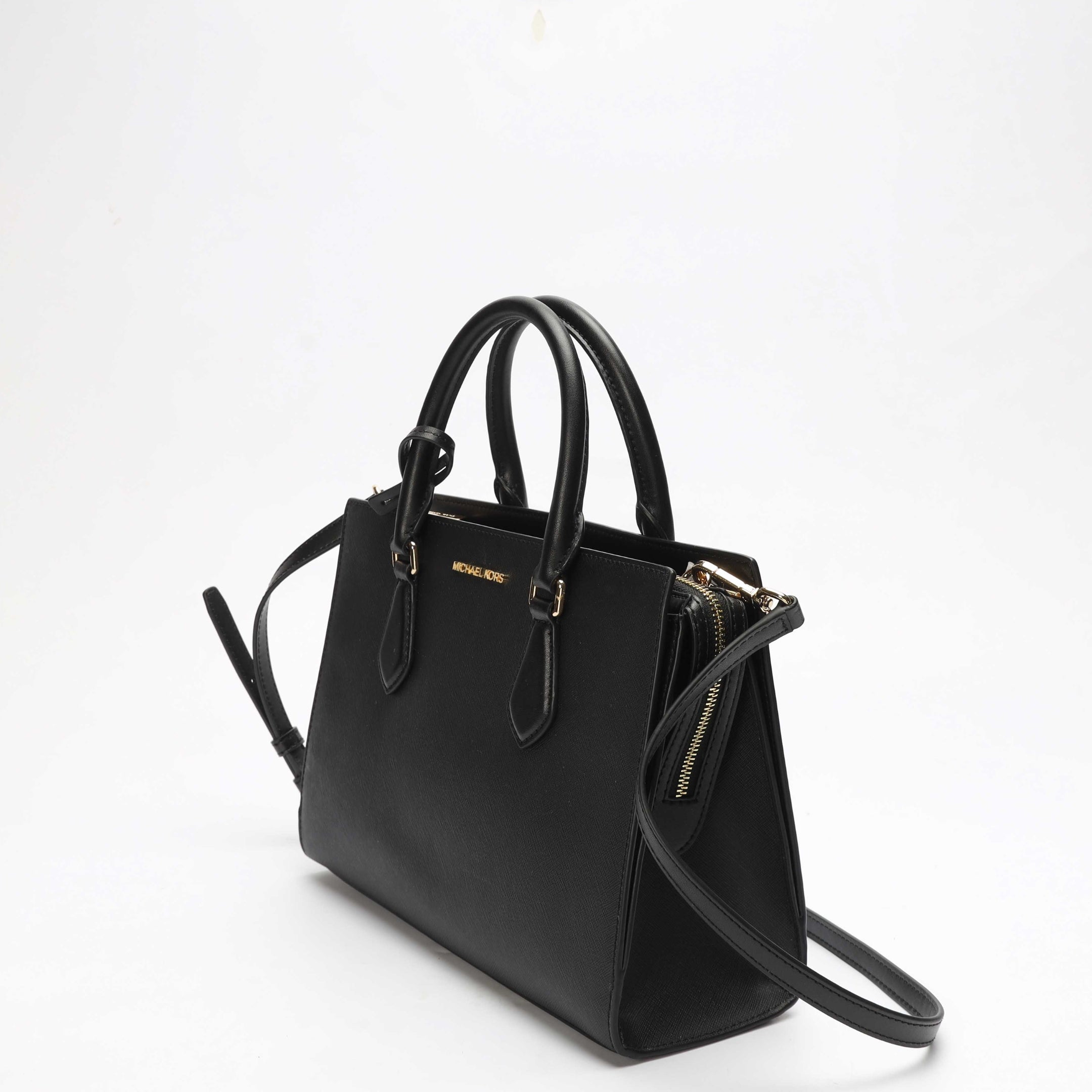 Michael Kors Black Marilyn Satchel Crossbody Bag