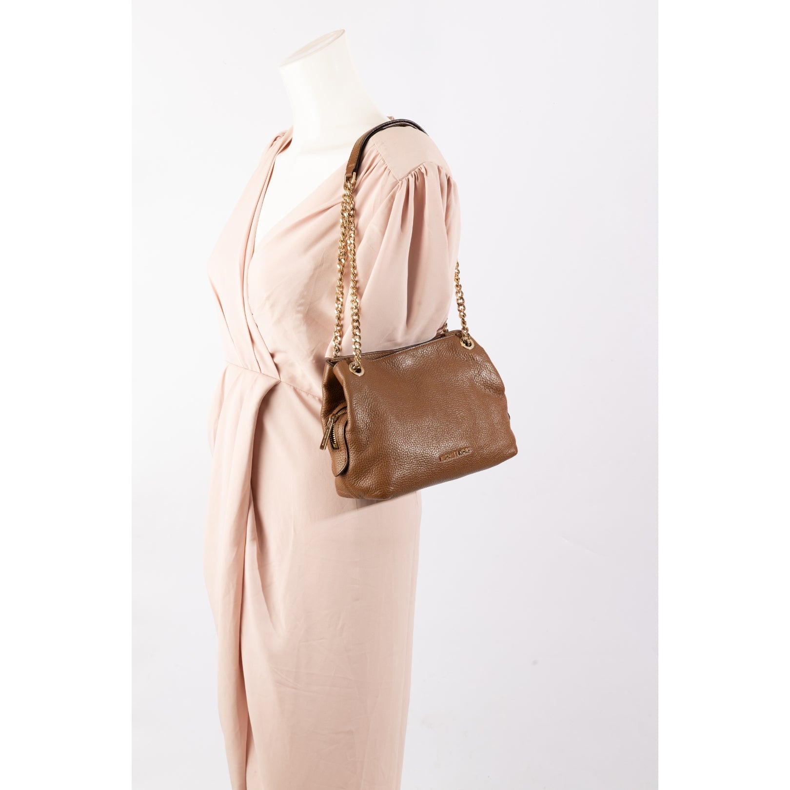 Michael Kors Brown Jet Set Travel Hobo Bag
