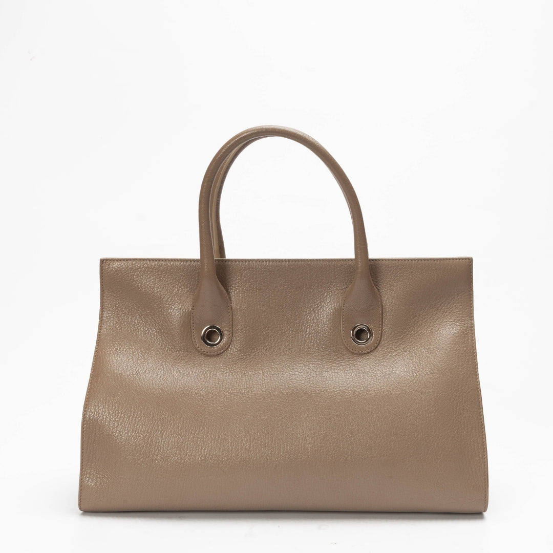 Jimmy Choo Beige Riley Convertible Tote