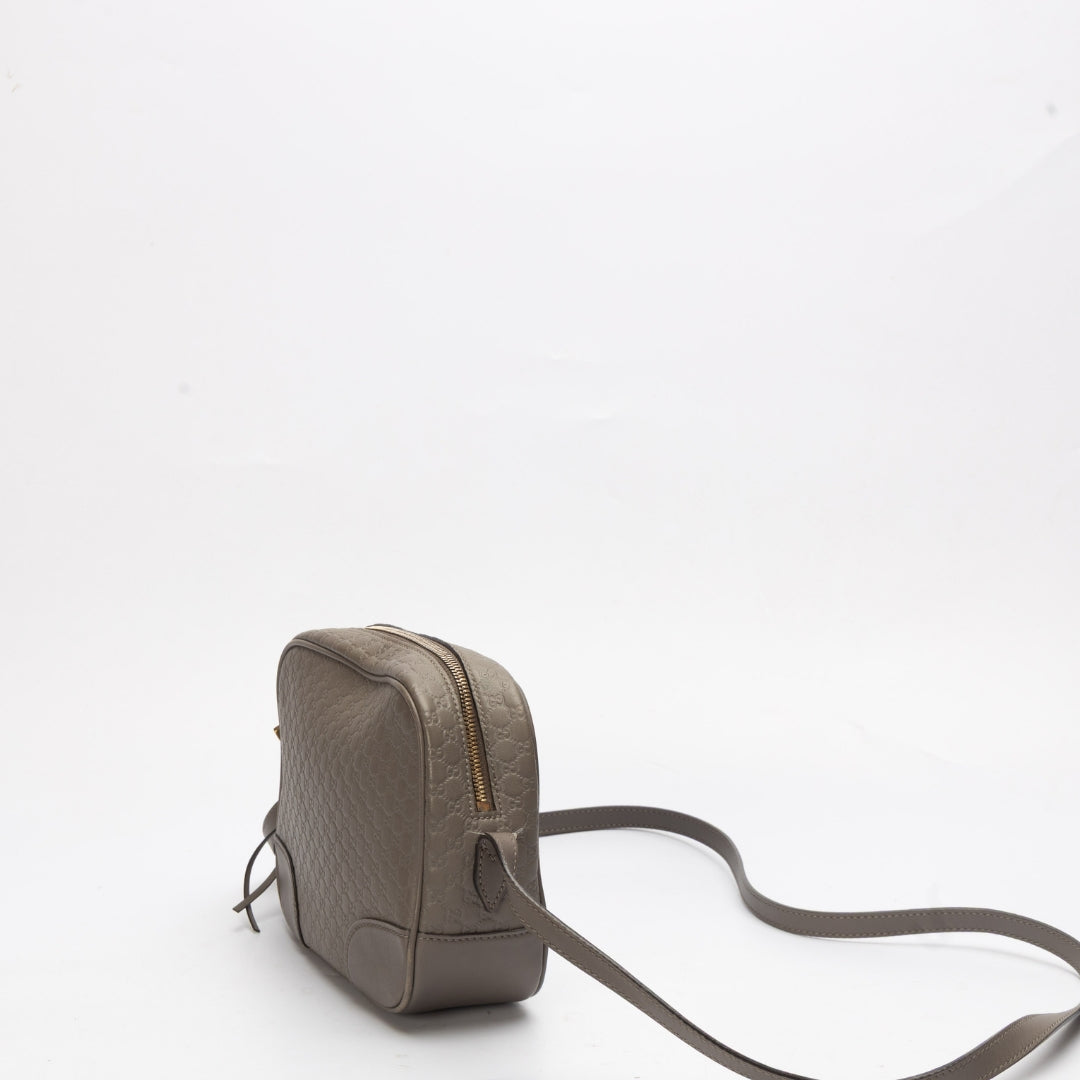 Gucci Guccissima Mini Bree Grey Messenger Bag
