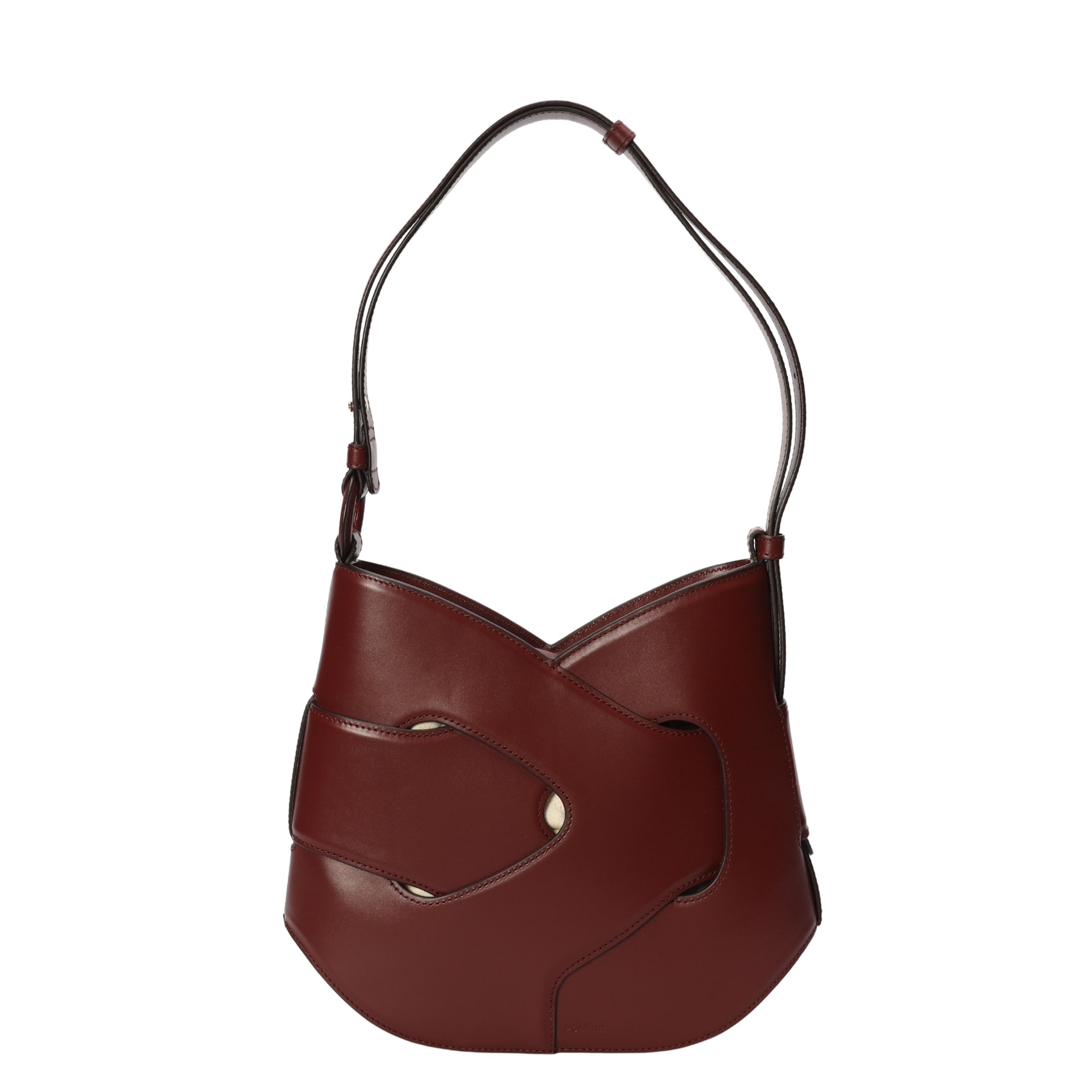 Polene Nodde Maroon Hobo Bag