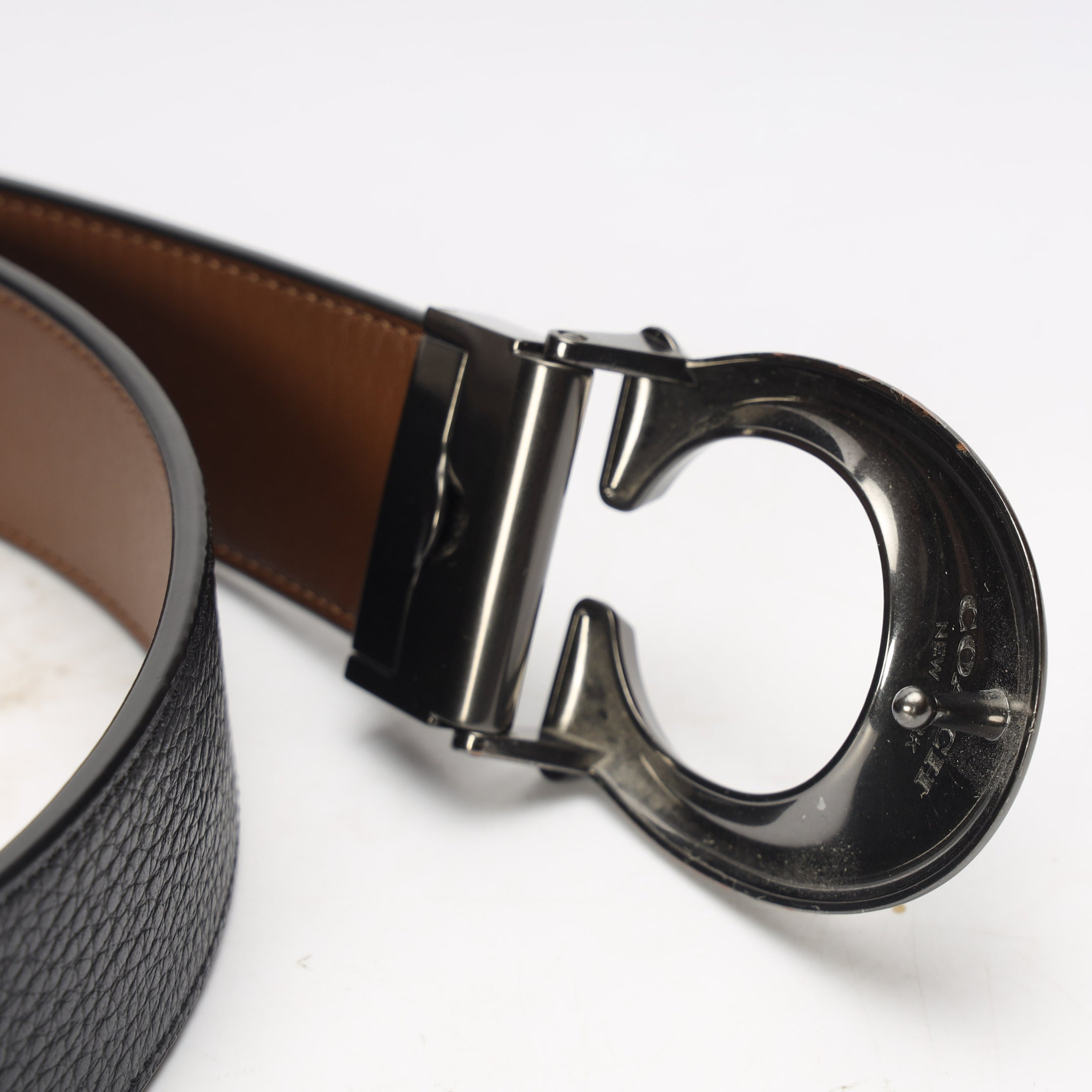 Coach Signature Buckle Cut To Size Reversible Belt