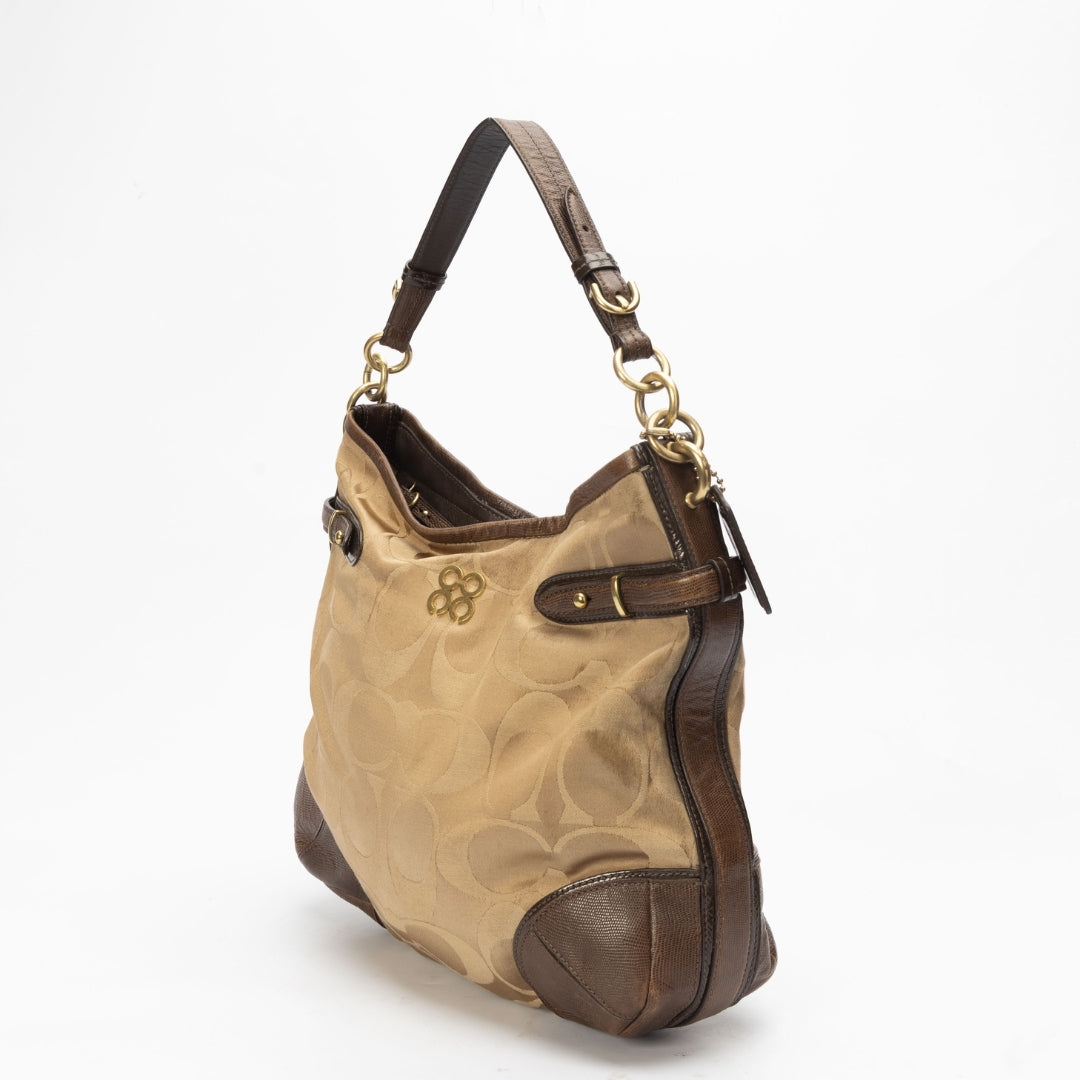 Coach Peyton Signature Canvas Hobo Bag