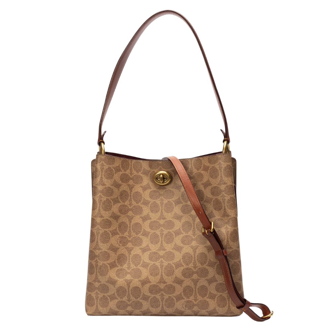 Coach Willow Bucket Bag In Signature Canvas