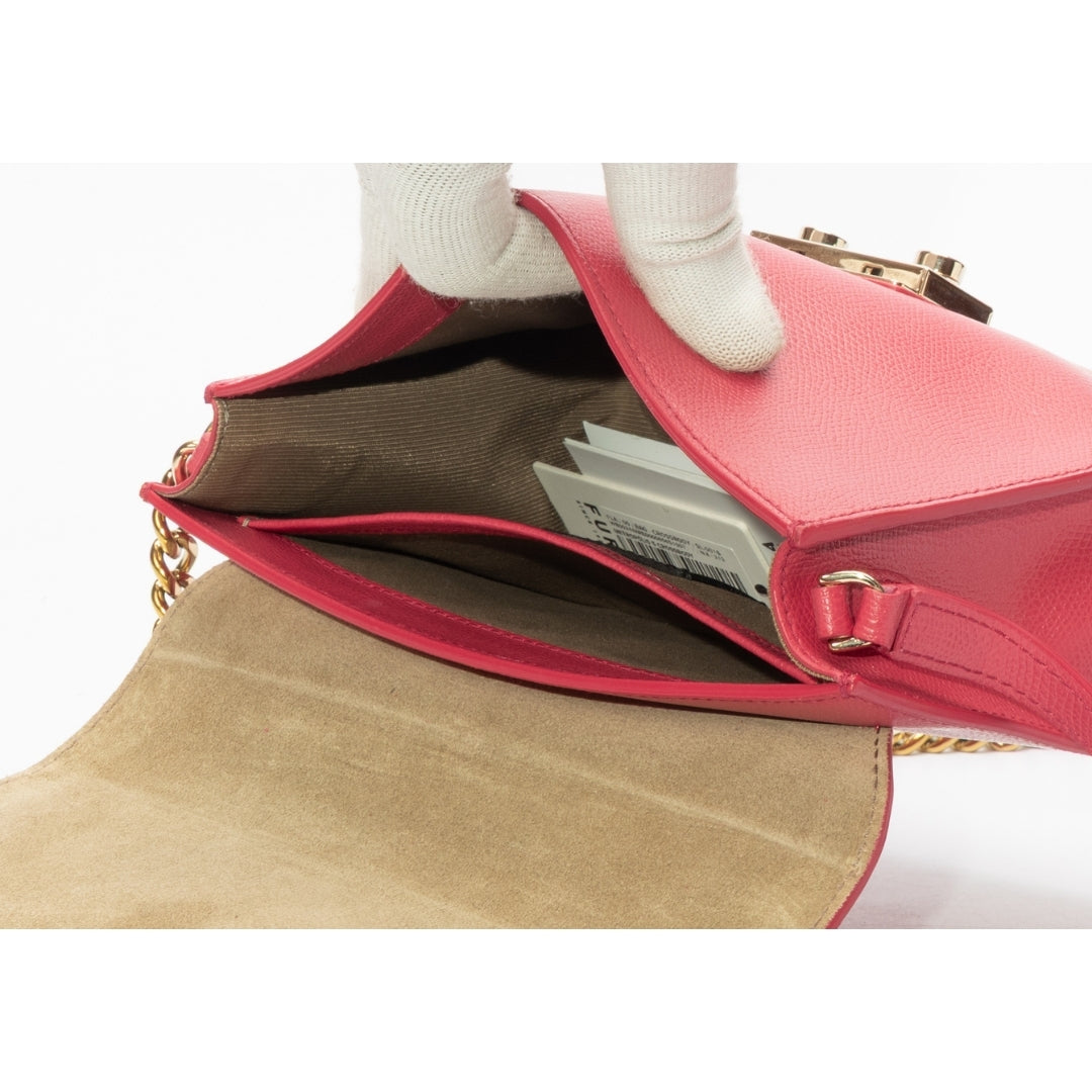 Furla Metropolis Pinky Fluo Mini Crossbody Bag