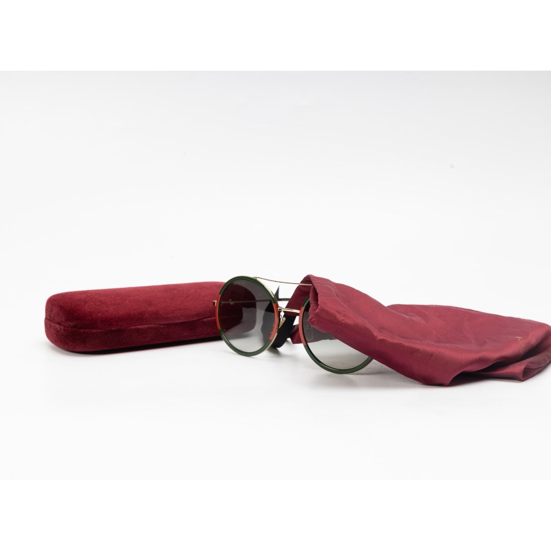 Gucci Metal Round Frame Sunglasses