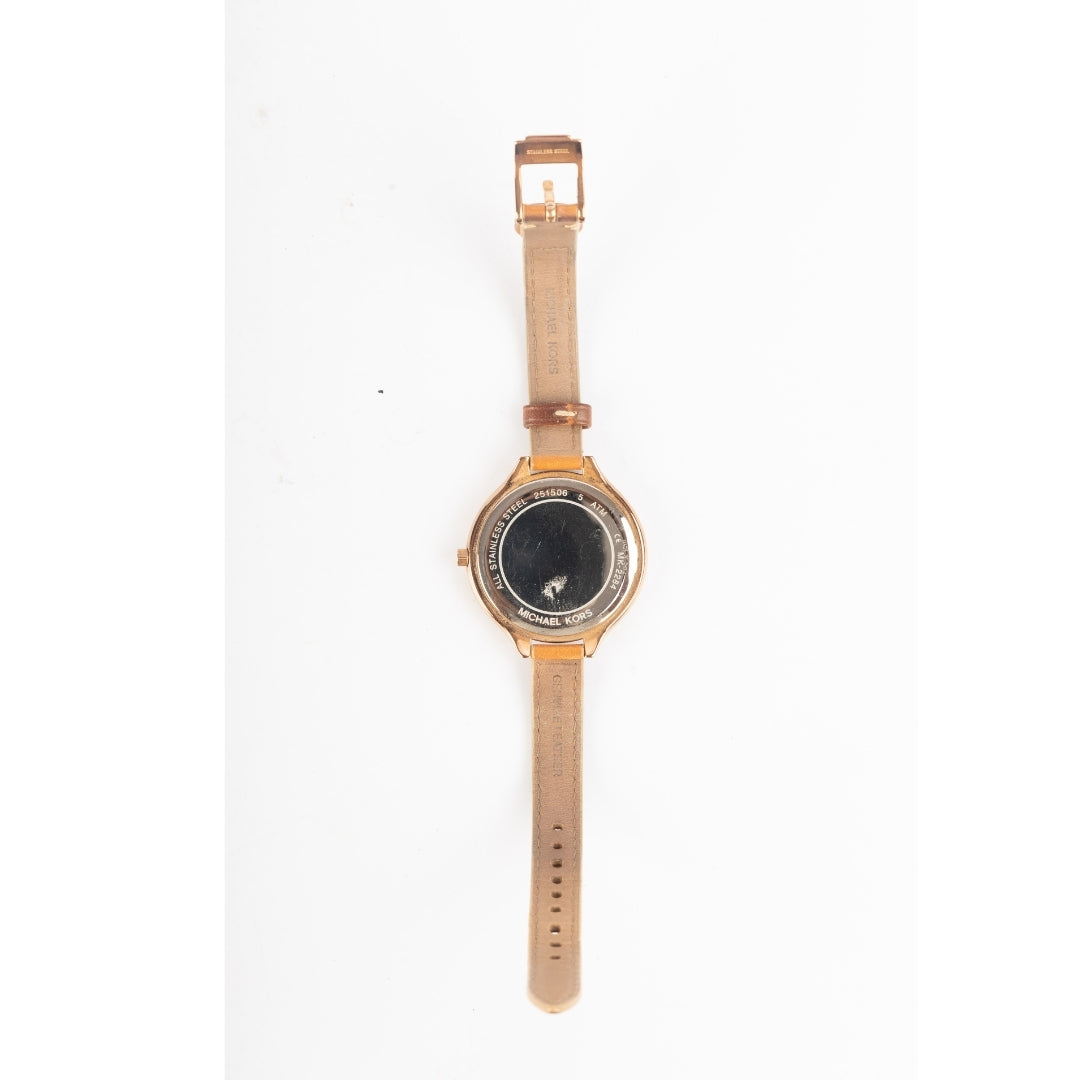 Michael Kors Slim Runway White Dial Watch