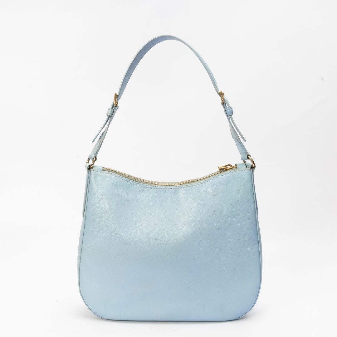 Prada Lago Saffiano Lux Leather Hobo