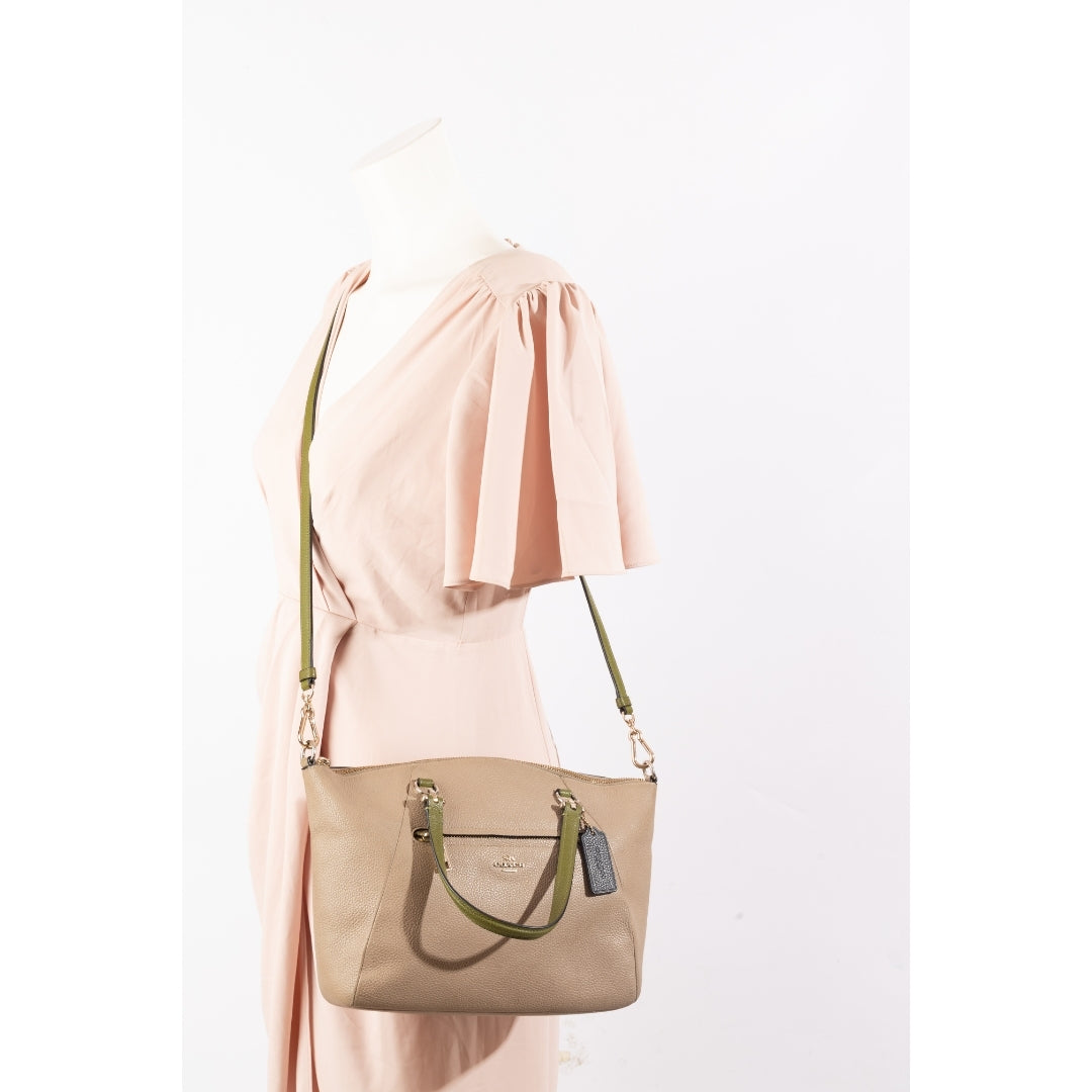 Coach Gold Moss Prairie Medium Satchel