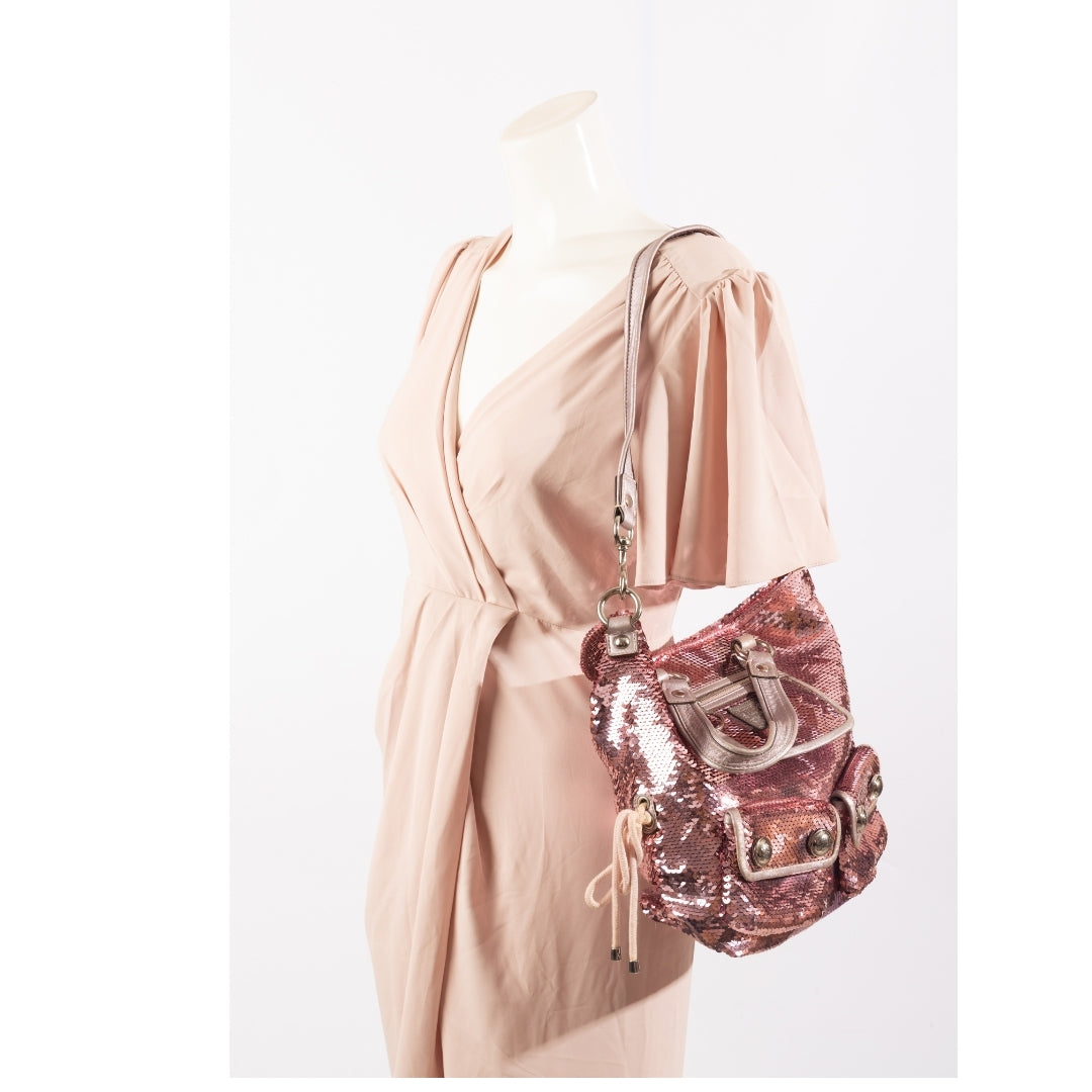 Coach Sequin Spotlight Pocket Shoulder Bag