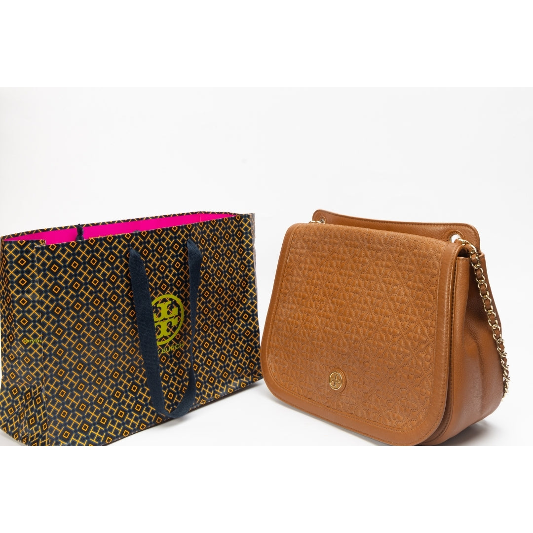Tory Burch Marion Quilted Leather Saddle Bag
