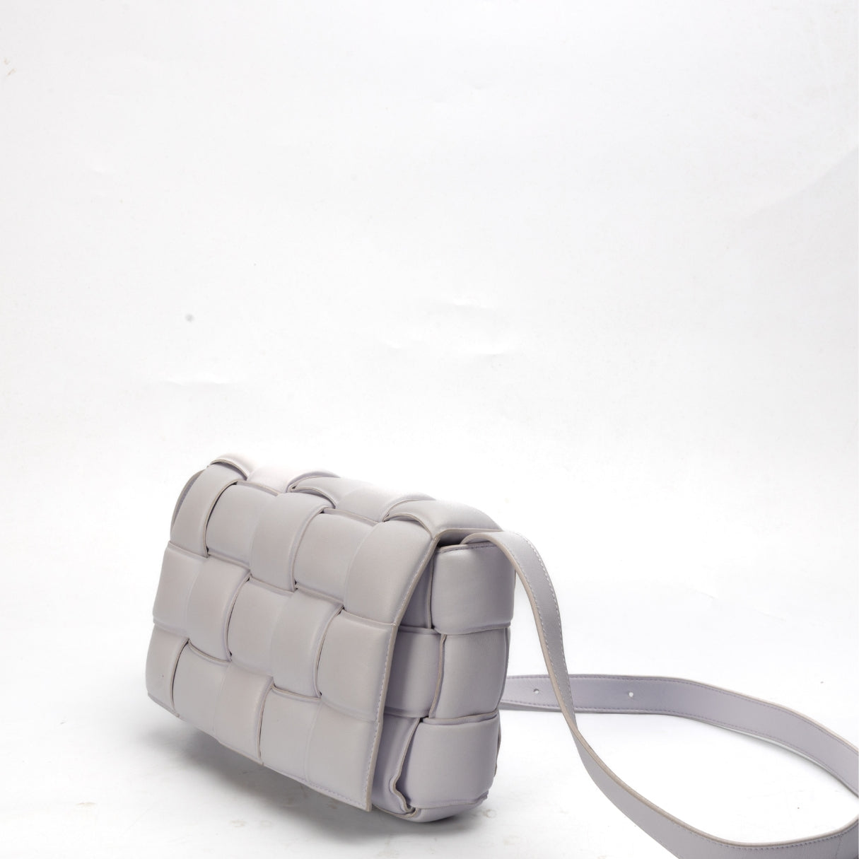 Bottega Venetta Lilac Padded Cassette Crossbody Bag