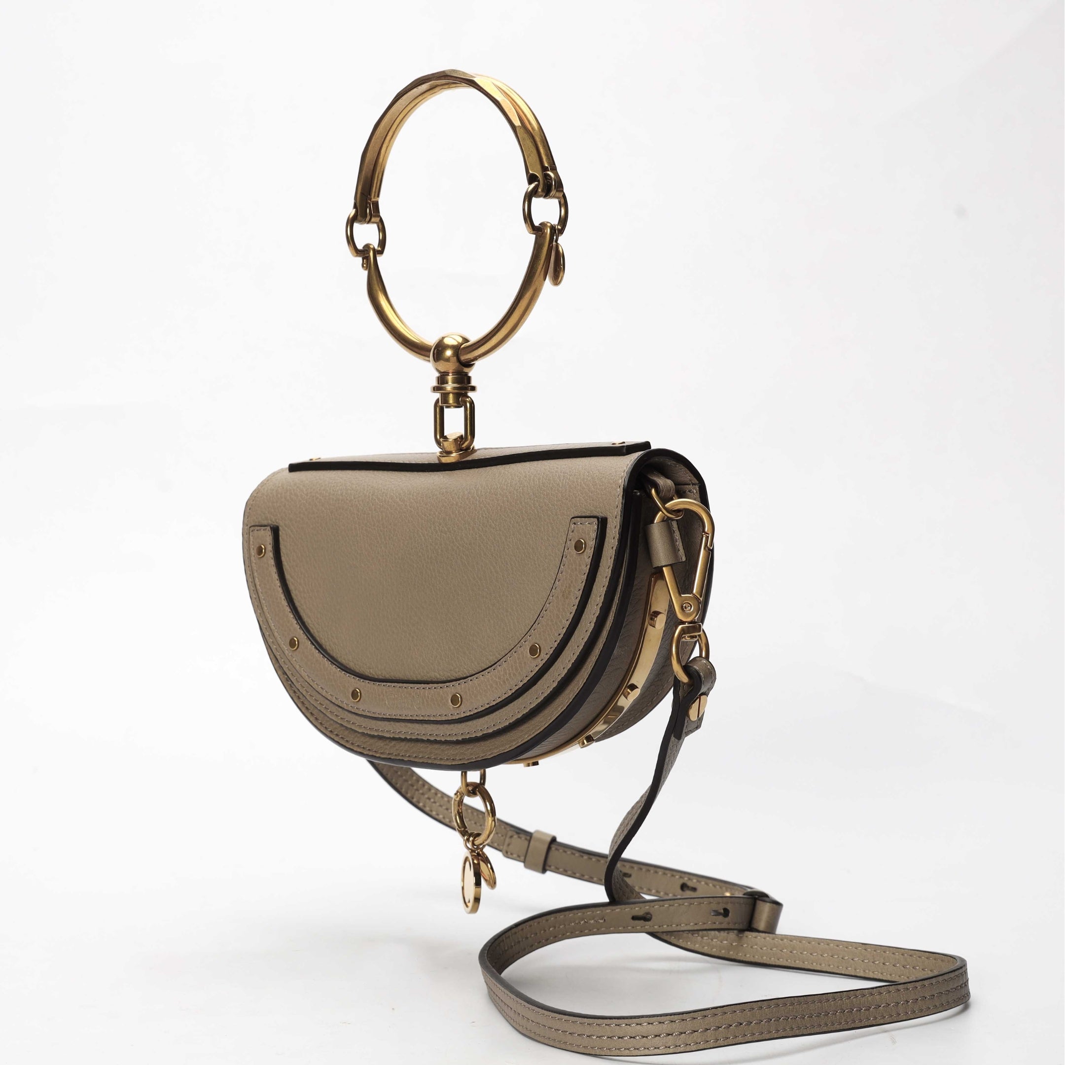 Chloe Taupe Nile Bracelet Crossbody Bag