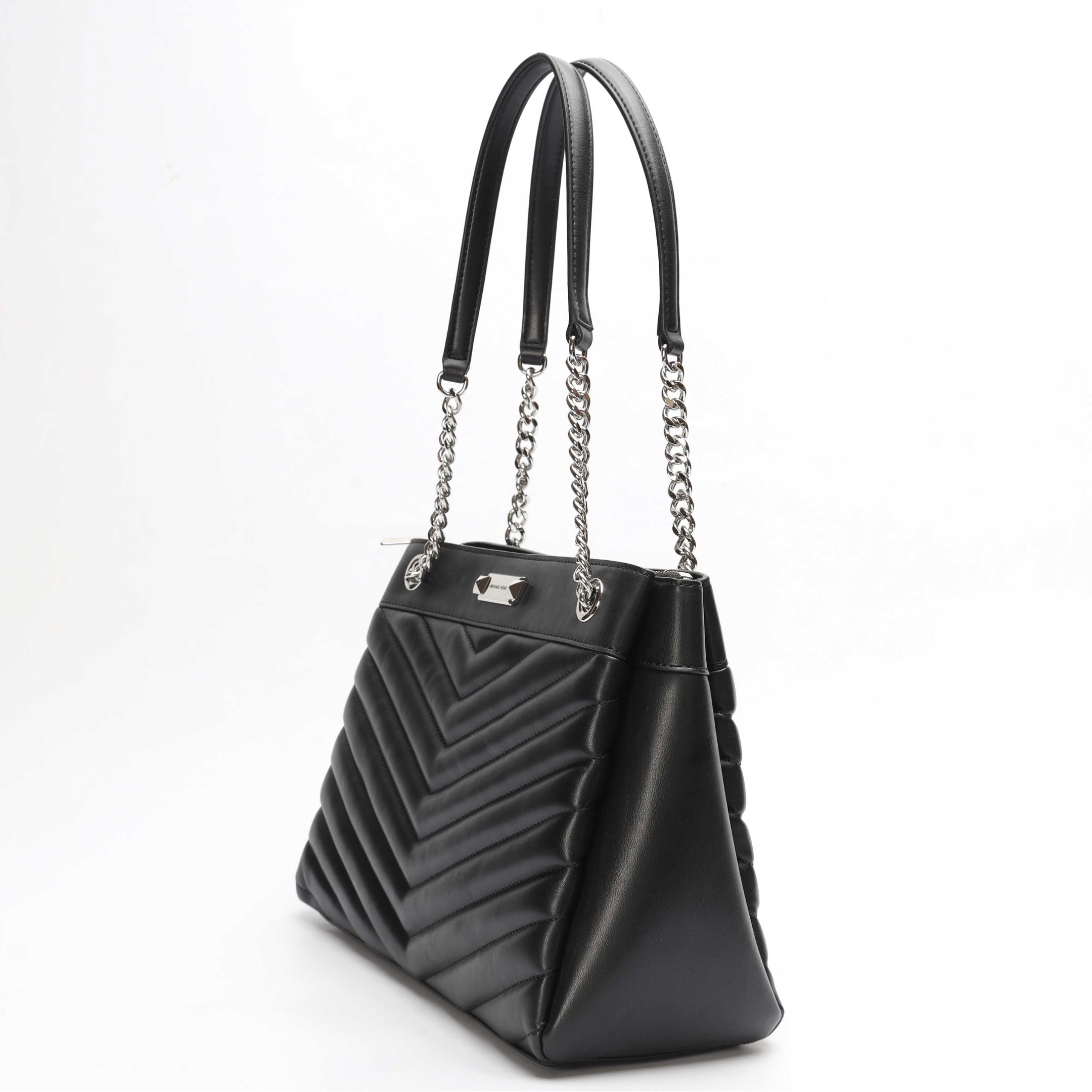 Michael Kors Black Whitney Medium Quilted Tote