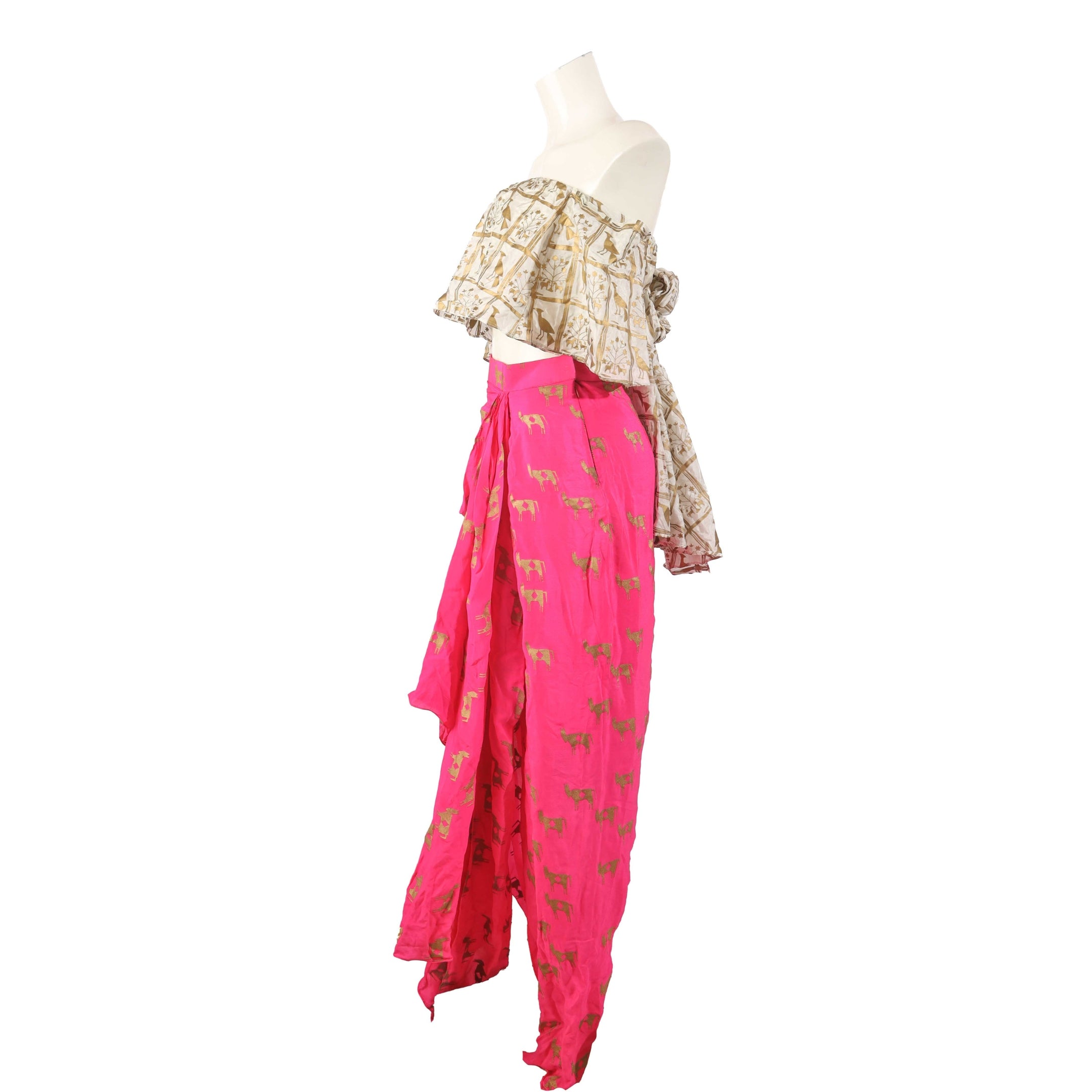 Masaba Draped Skirt Set