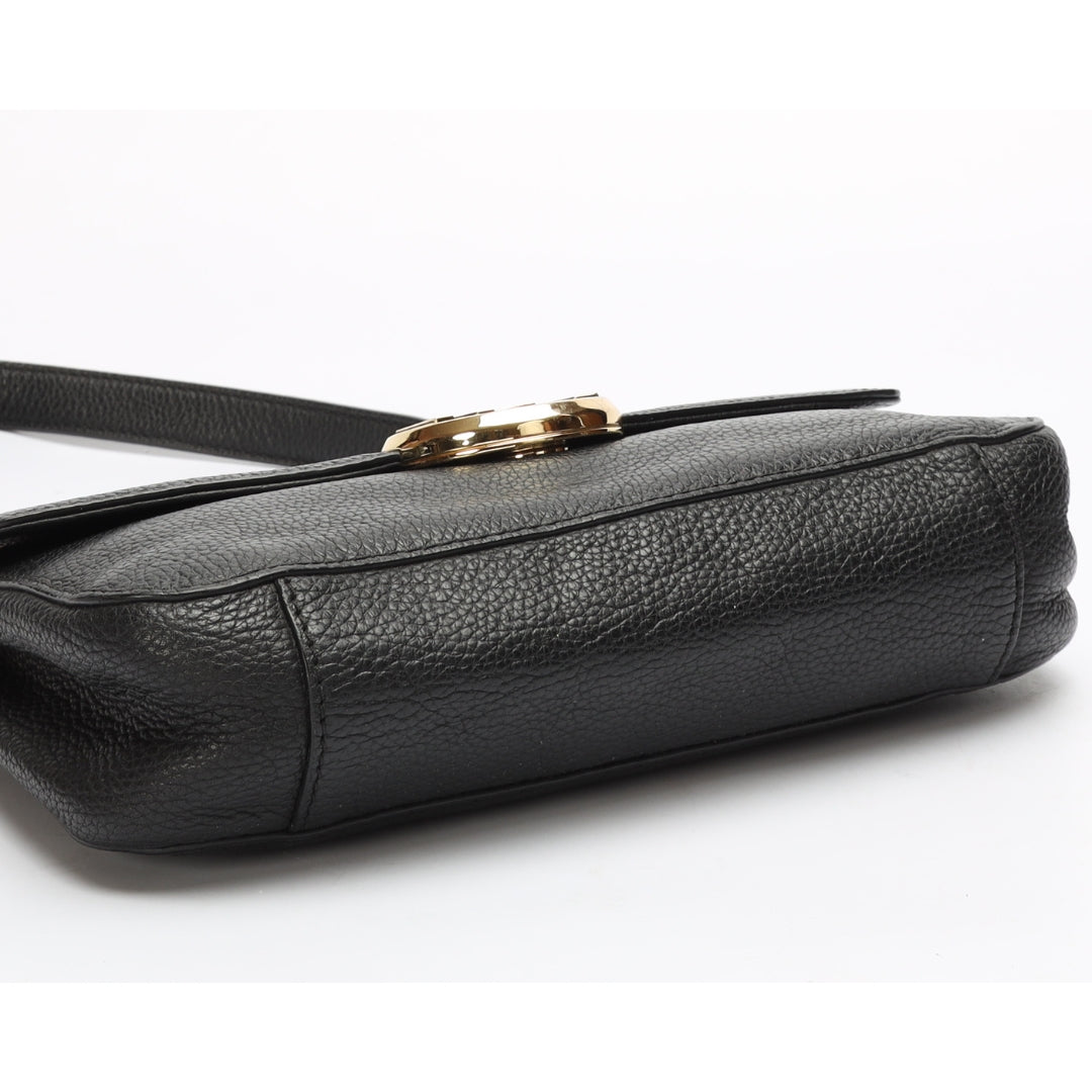 Michael Kors Black Samira Flap Crossbody Bag