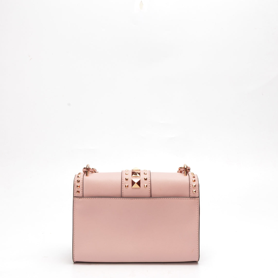 Michael Kors Whitney Studded Pink Shoulder Bag