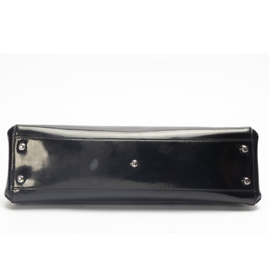 Cartier Black Patent Leather Marcello de Cartier Bag