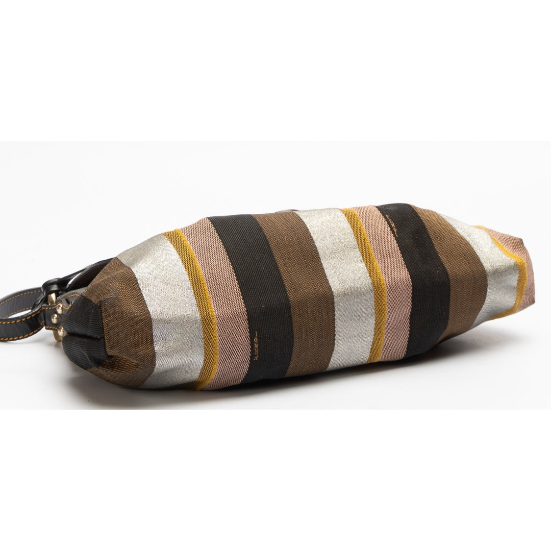 Fendi Multicolor Canvas Pequin Chef Shoulder Bag