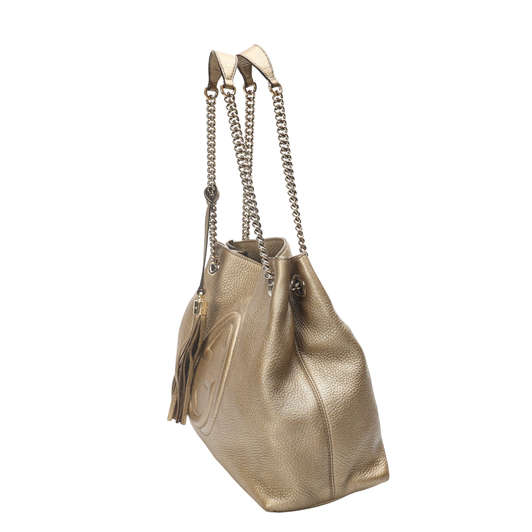 Gucci Metallic Soho Chain Tote