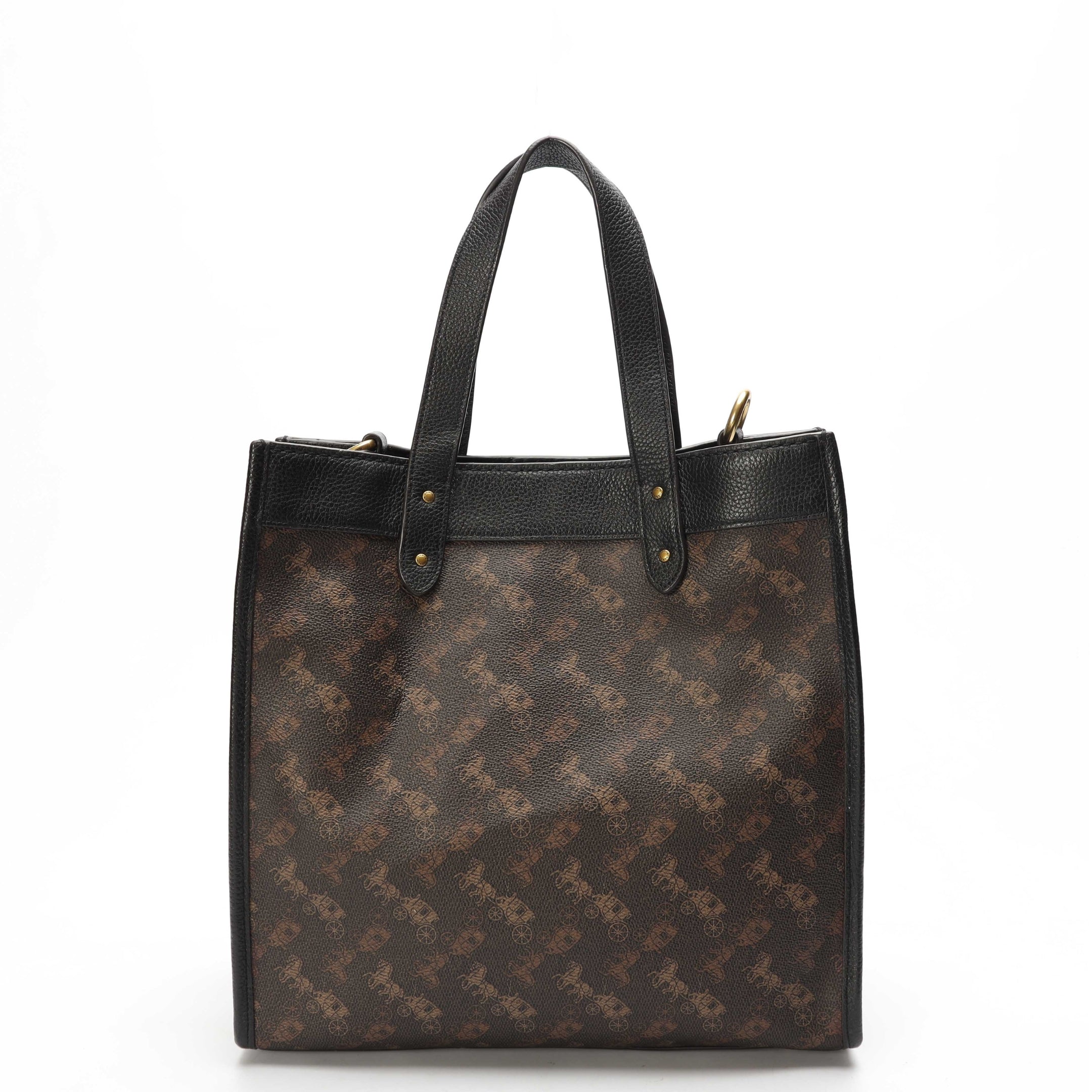 Coach Field Horse And Carriage Print Tote