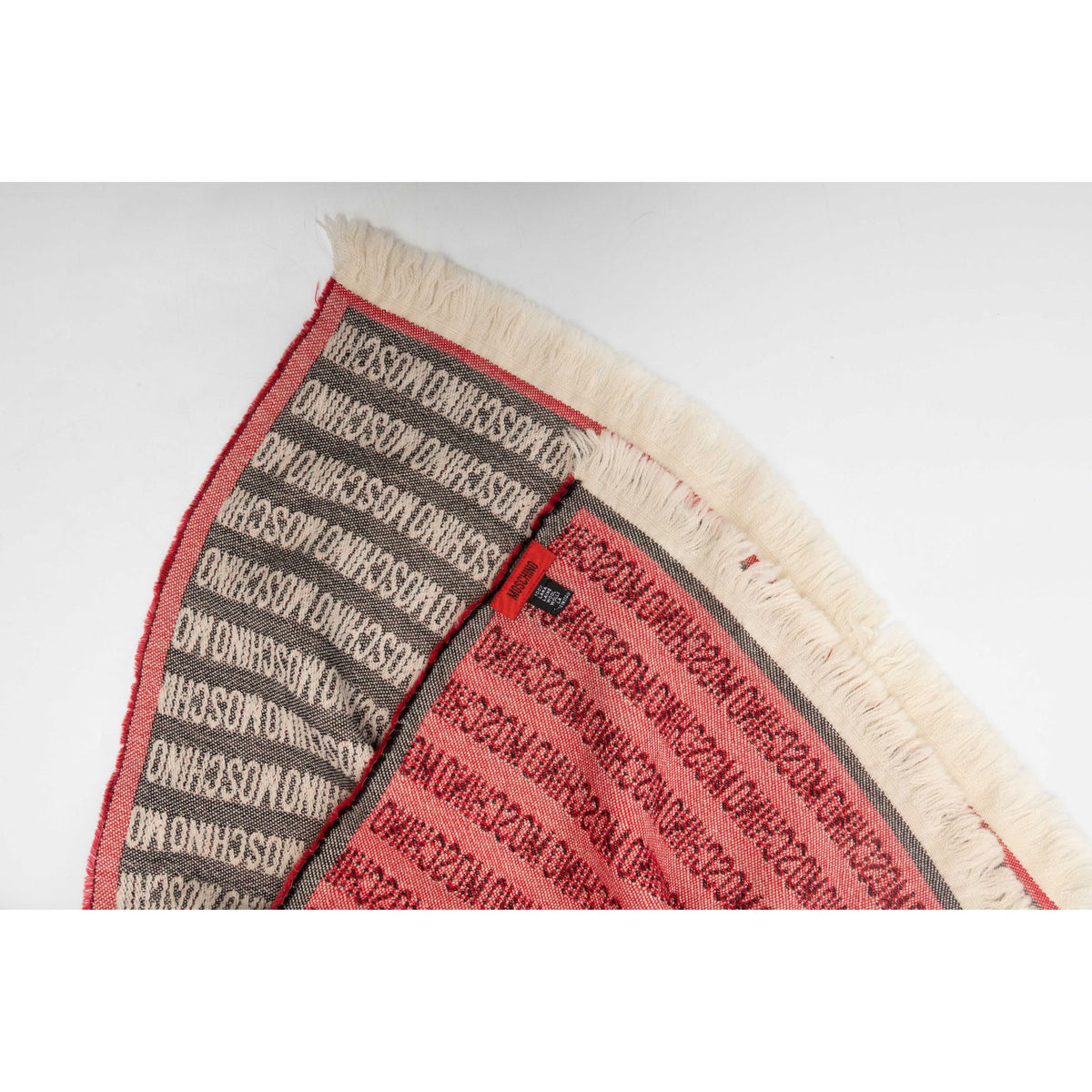 Moschino Monogram Logo Pattern Scarf