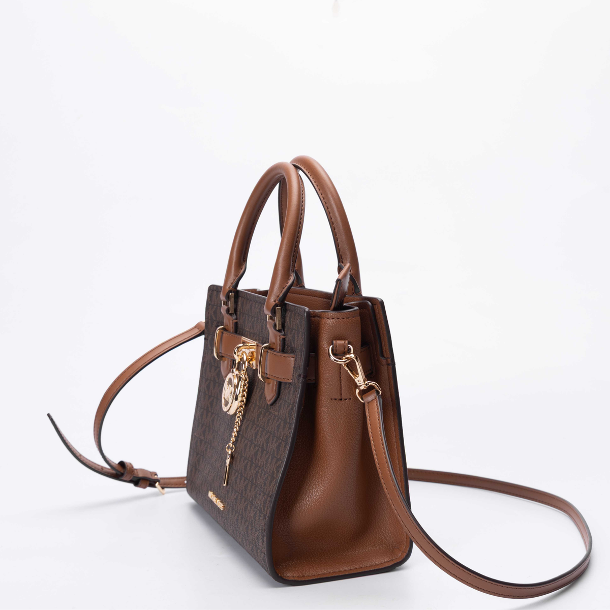 Michael Kors Dark Brown Hamilton Small Satchel