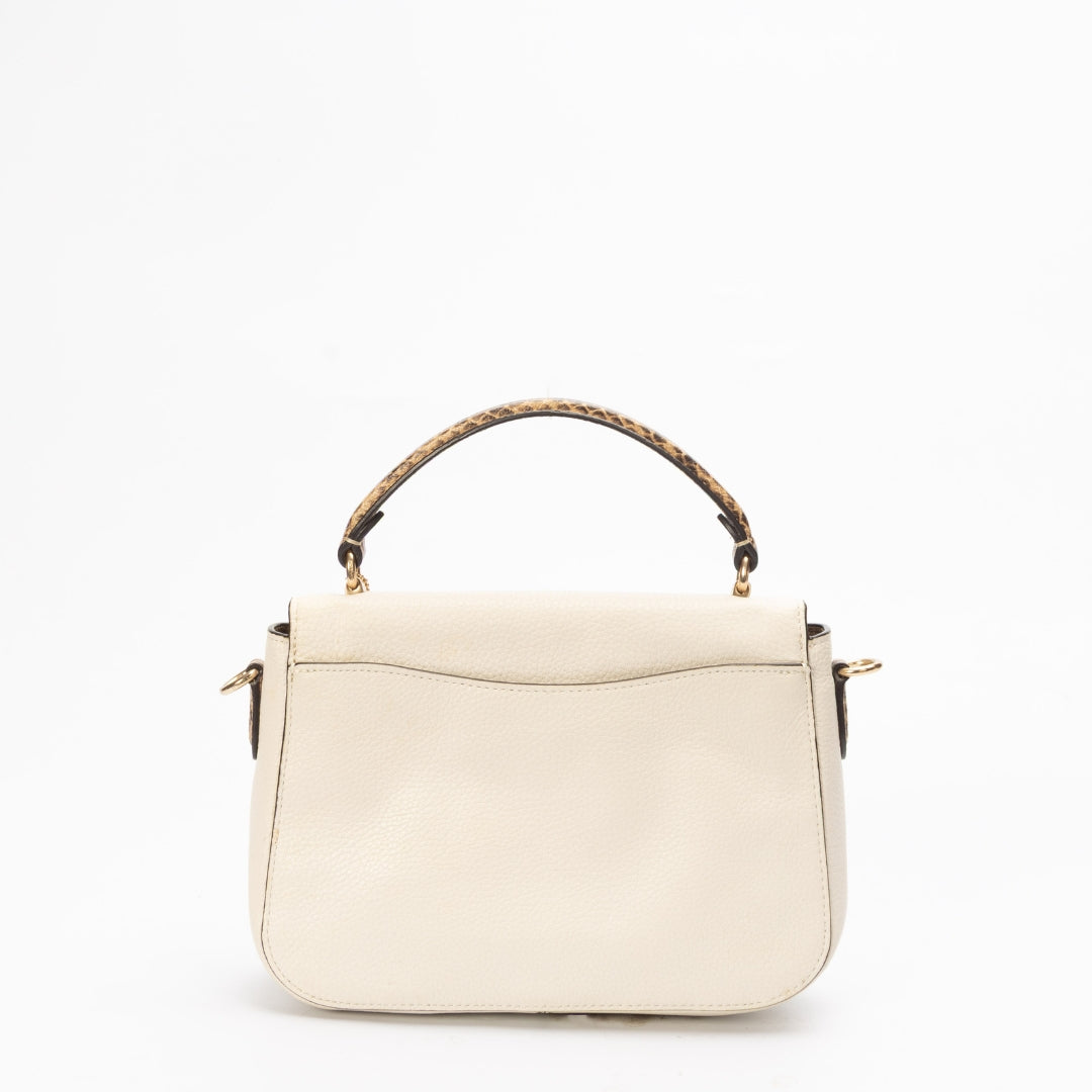 Coach Cream Marlie Convertible Satchel