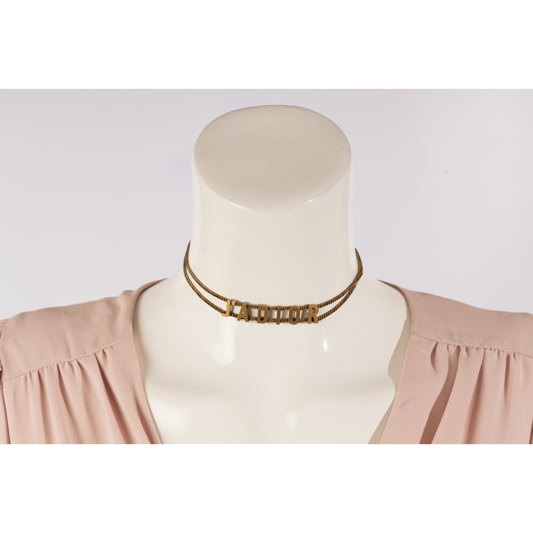 Christian Dior Gold J'Adior Choker