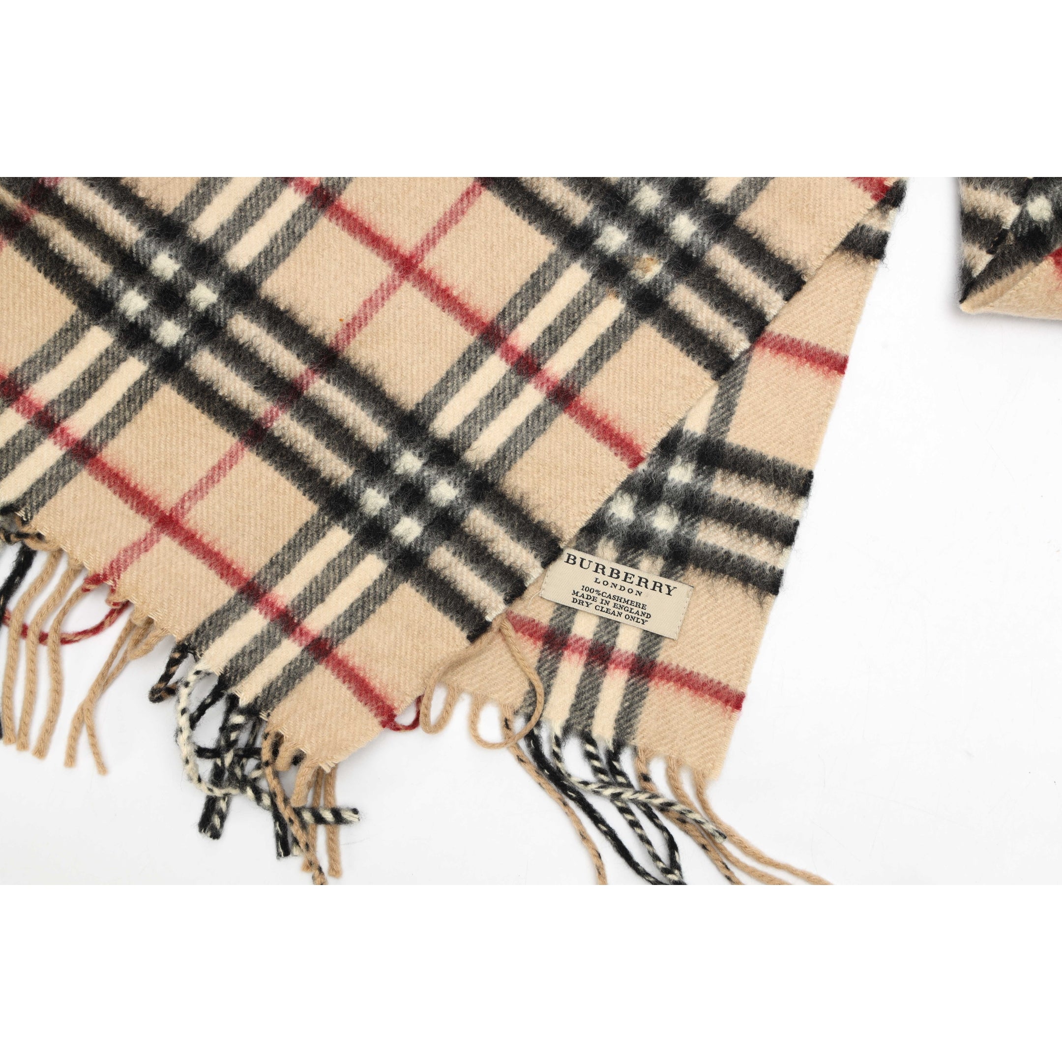 Burberry Check Cashmere Scarf
